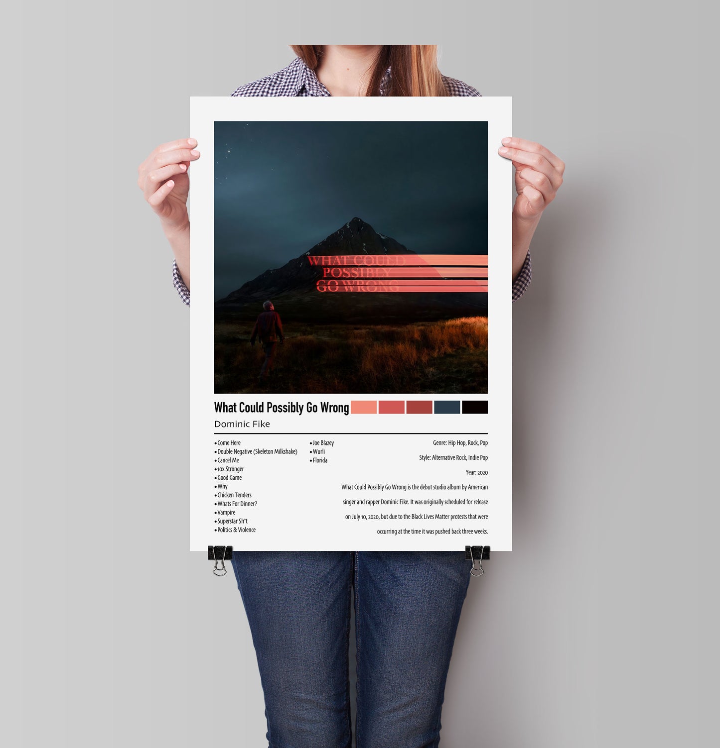 Dominic Fike | What Could Possibly Go Wrong | Custom Album Cover Poster Print