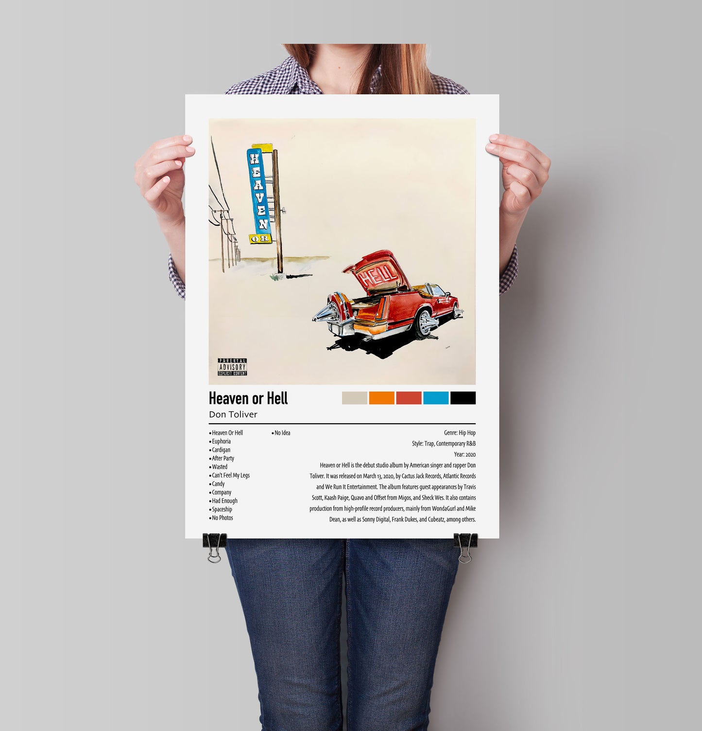 Don Toliver | Heaven or Hell | Custom Album Cover Poster Print