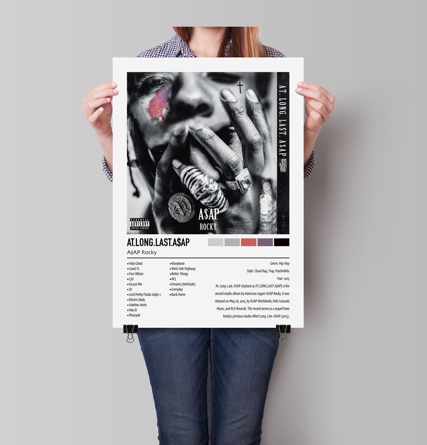 A$AP Rocky | AT.LONG.LAST.A$AP | Custom Album Cover Poster Print