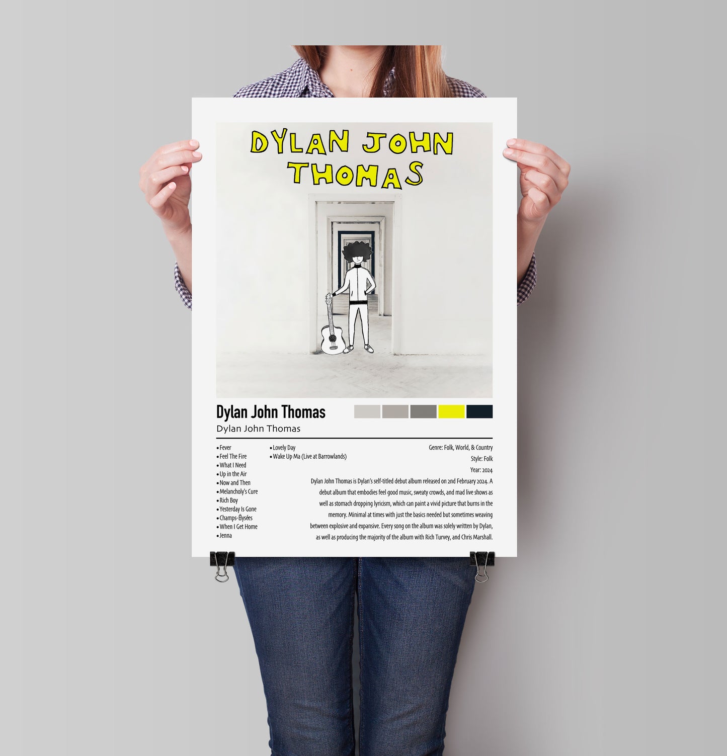 Dylan John Thomas | Dylan John Thomas | Custom Album Cover Poster Print