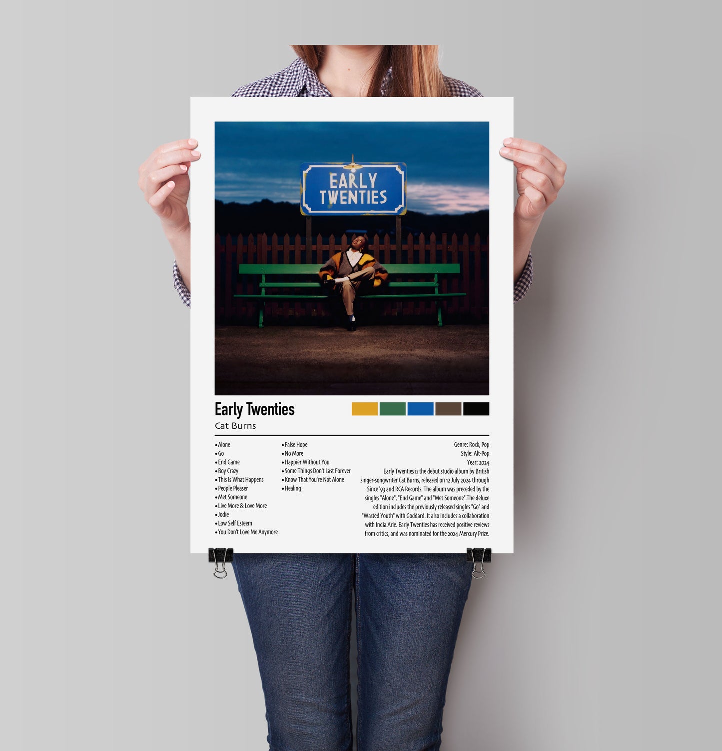 Cat Burns | Early Twenties | Custom Album Cover Poster Print