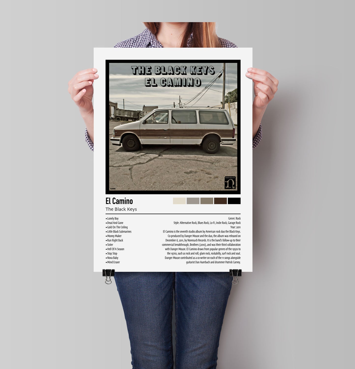 The Black Keys | El Camino | Custom Album Cover Poster Print
