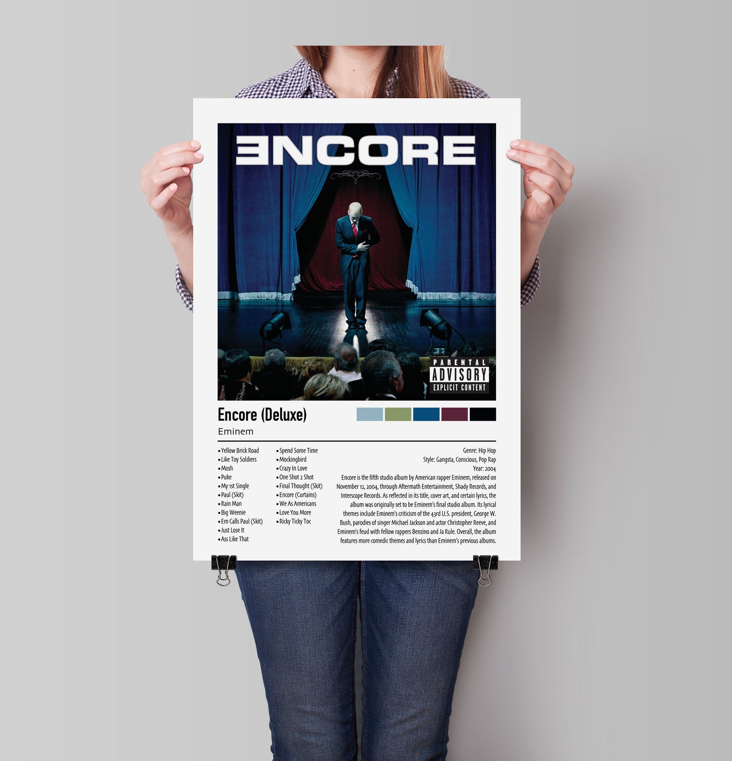 Eminem | Encore (Deluxe) | Custom Album Cover Poster Print