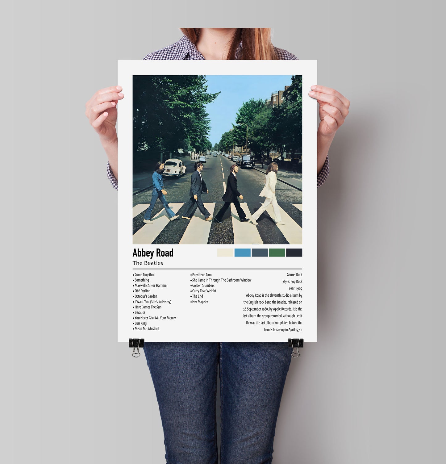 The Beatles | Abbey Road | Custom Album Cover Poster Print