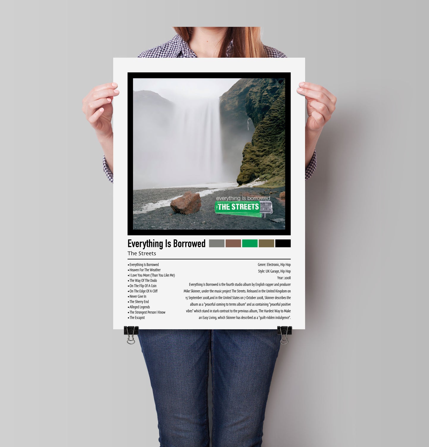 The Streets | Everything Is Borrowed | Custom Album Cover Poster Print