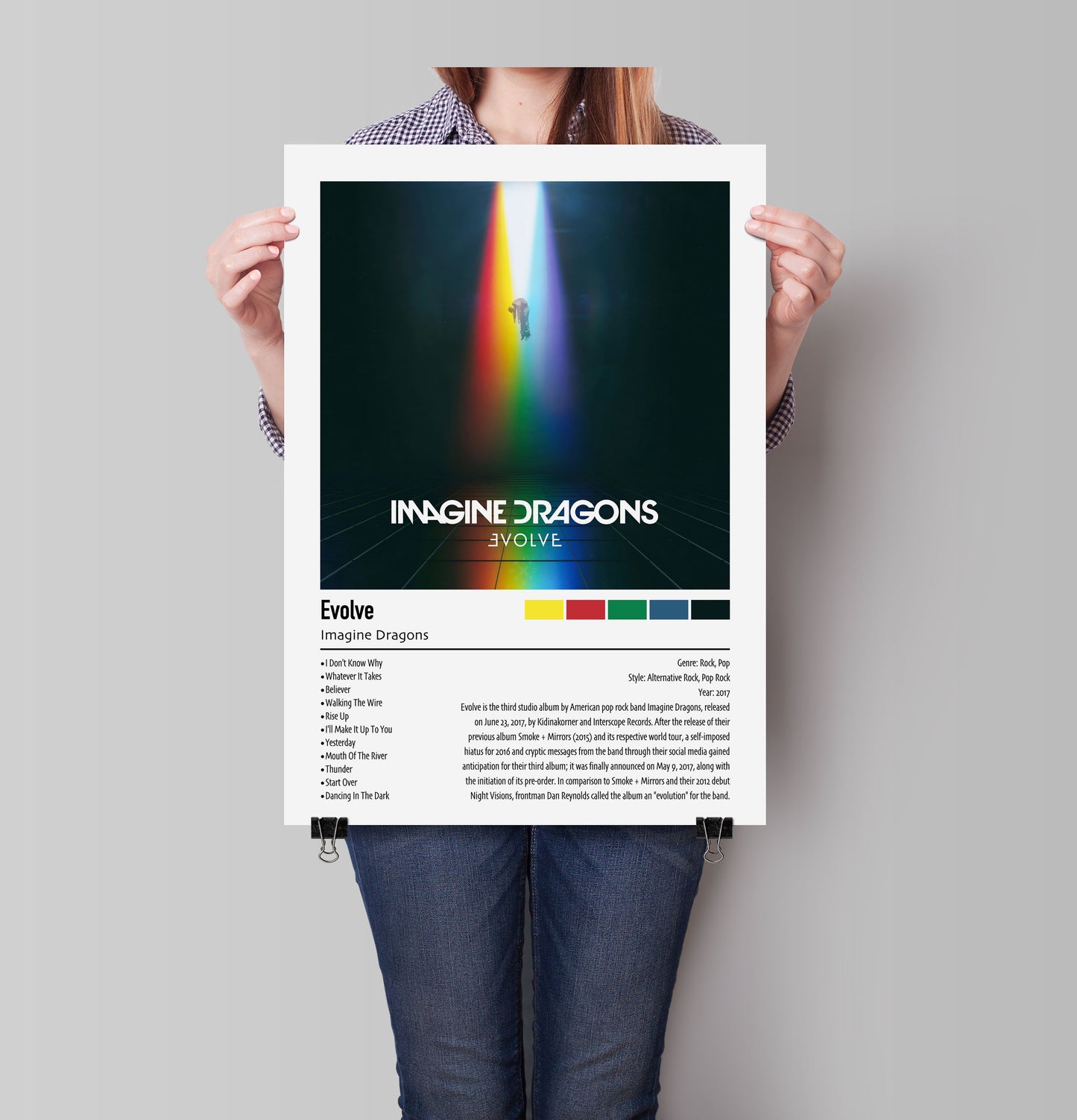 Imagine Dragons | Evolve | Custom Album Cover Poster Print