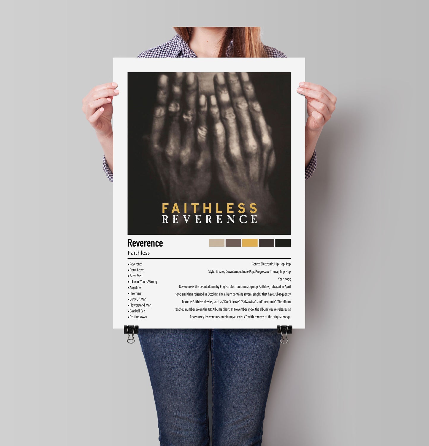 Faithless |  Reverence | Custom Album Cover Poster Print