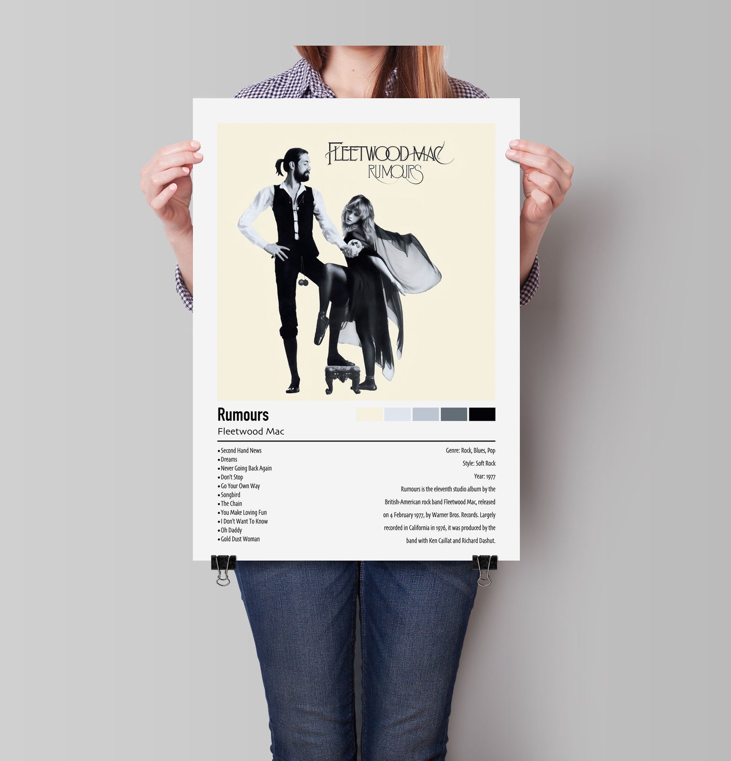 Fleetwood Mac | Rumours | Custom Album Cover Poster Print