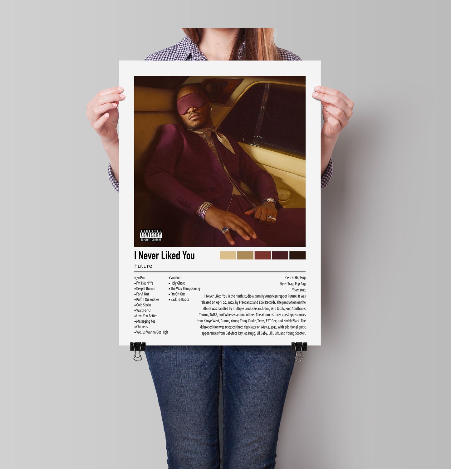 Future | I Never Liked You | Custom Album Cover Poster Print