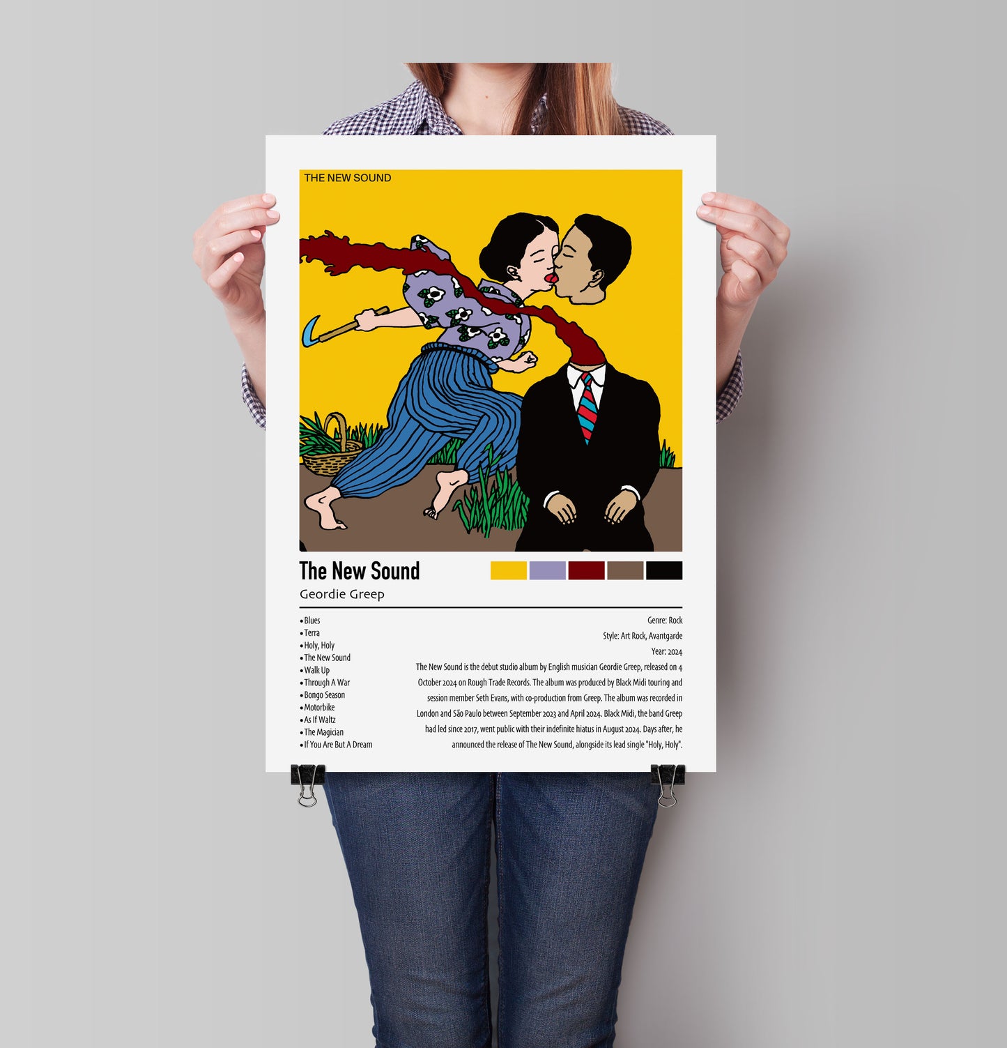 Geordie Greep |The New Sound | Custom Album Cover Poster Print