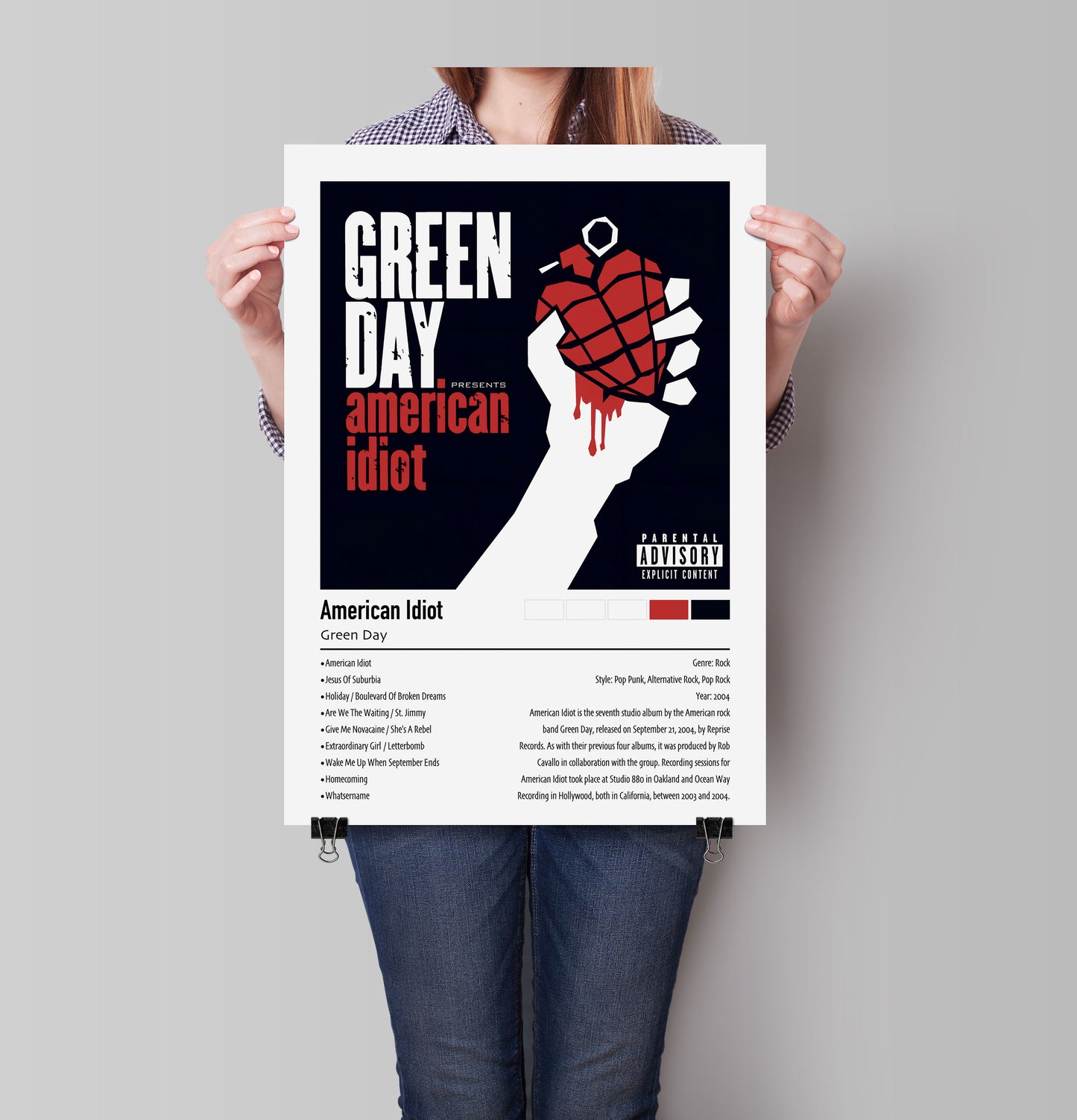 Green Day | American Idiot | Custom Album Cover Poster Print