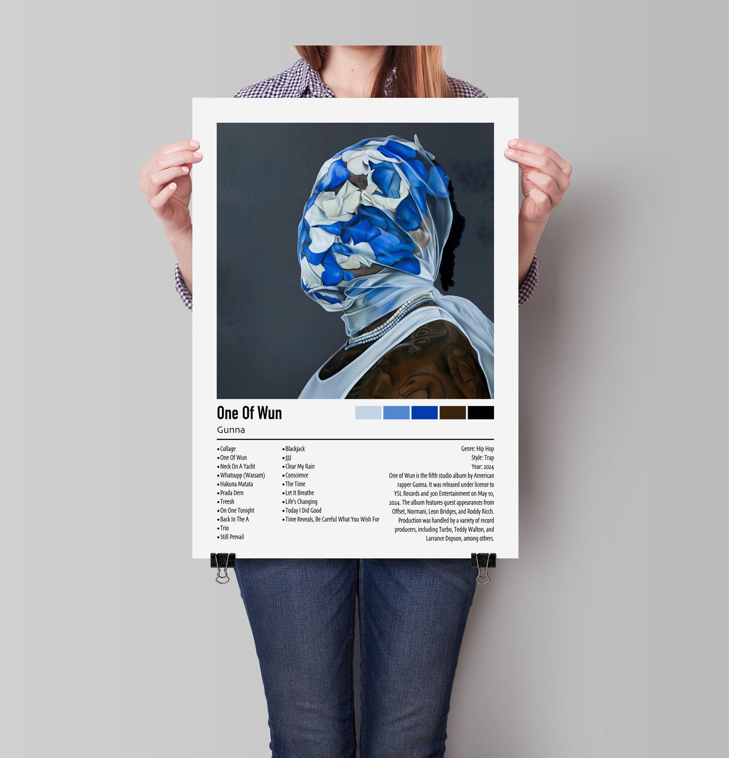 Gunna | One Of Wun | Custom Album Cover Poster Print