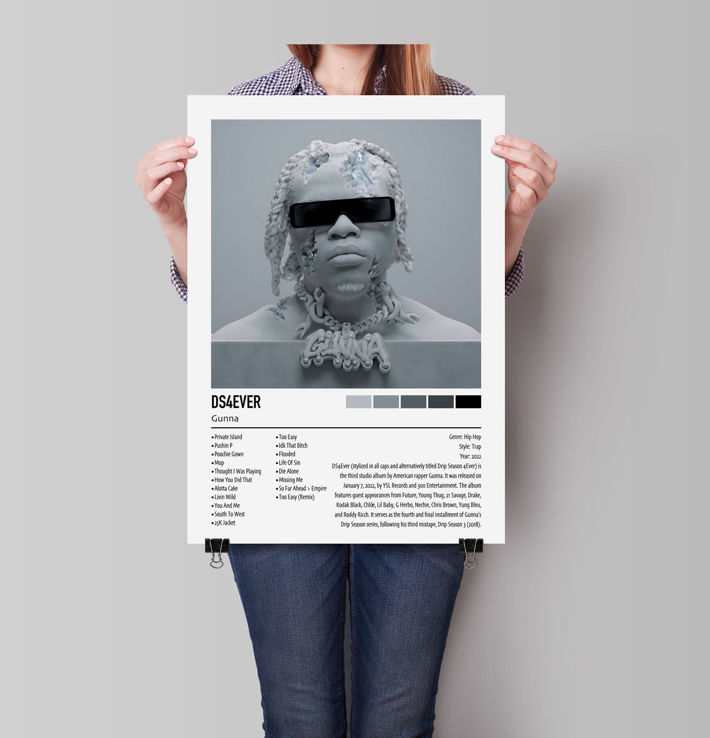 Gunna | DS4EVER | Custom Album Cover Poster Print