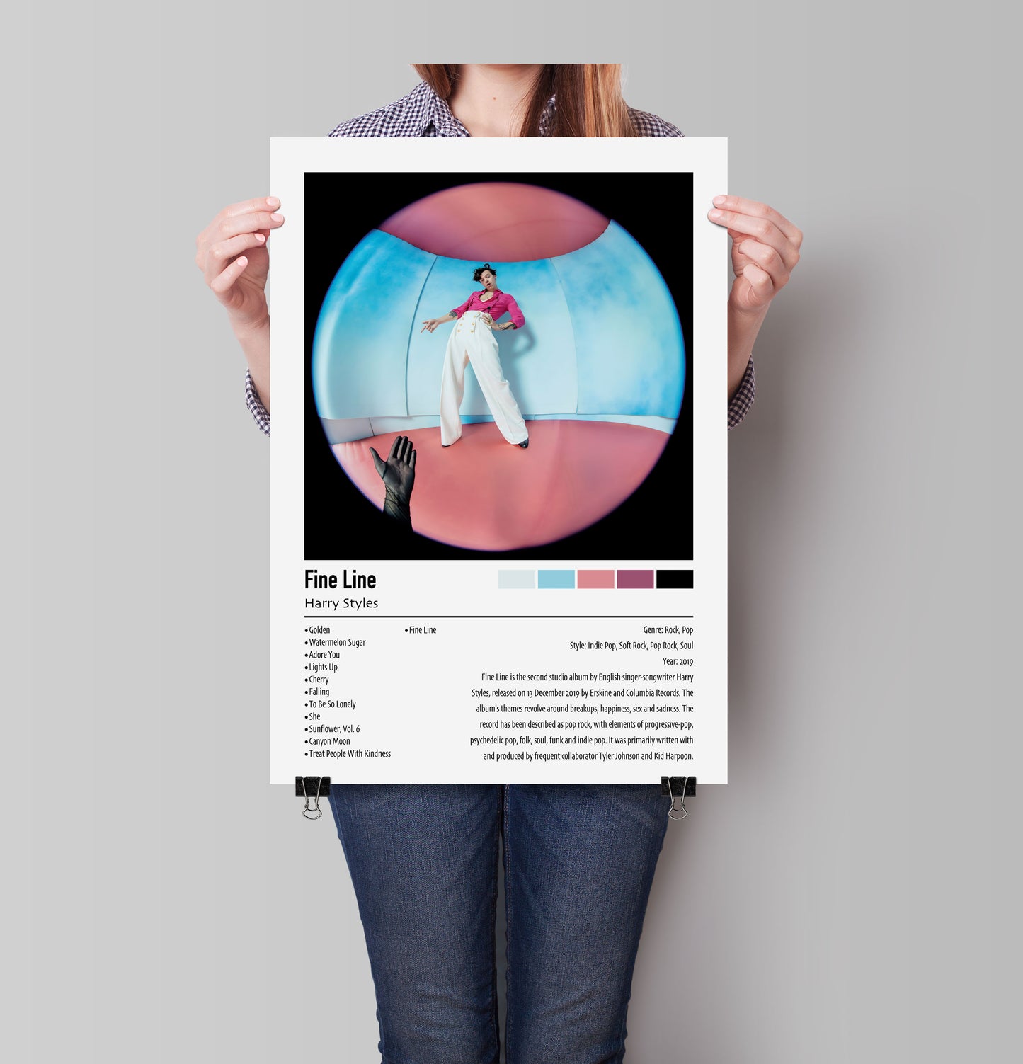 Harry Styles | Fine Line | Custom Album Cover Poster Print