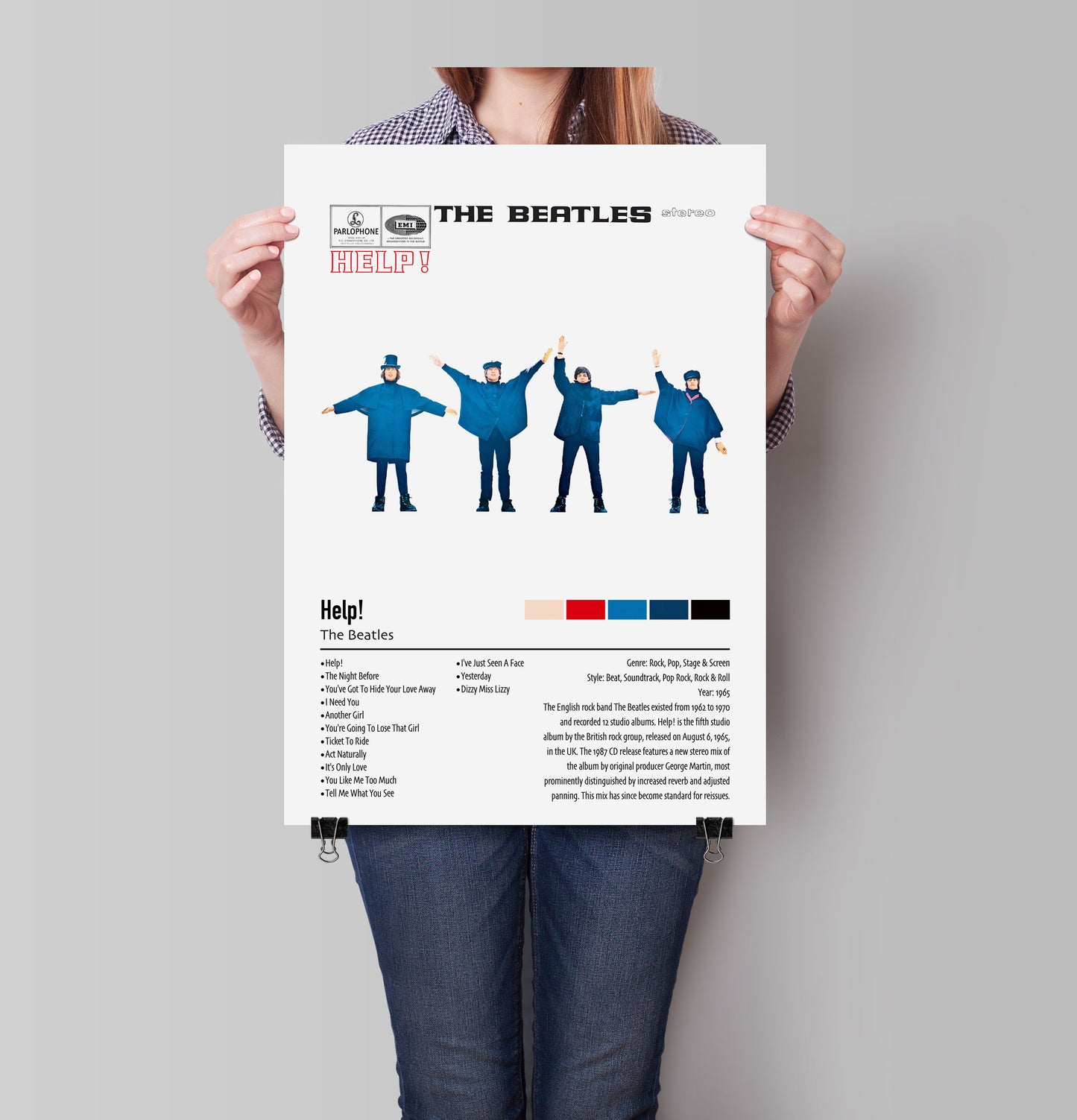 The Beatles | Help! | Custom Album Cover Poster Print