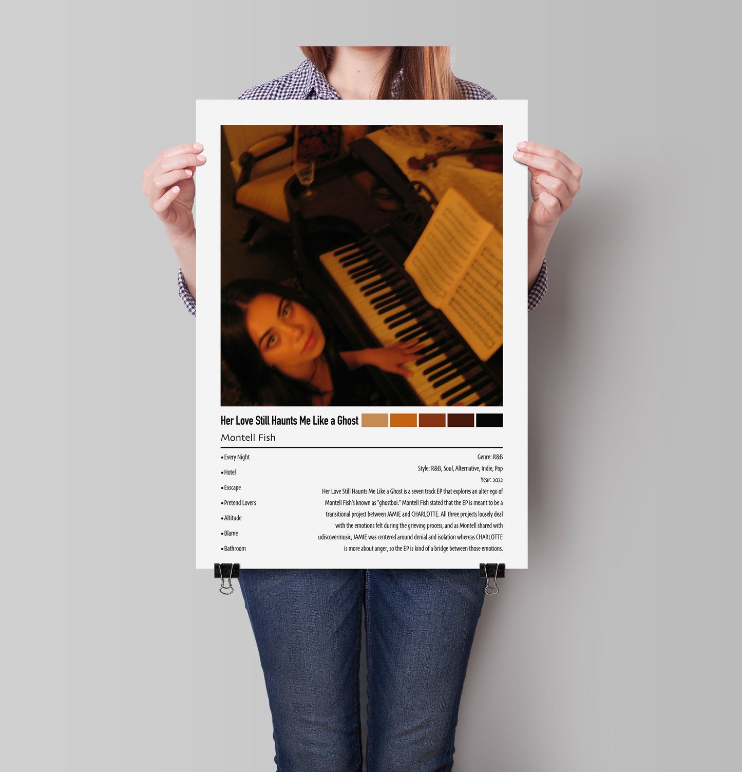 Montell Fish | Her Love Still Haunts Me Like a Ghost | Custom Album Cover Poster Print