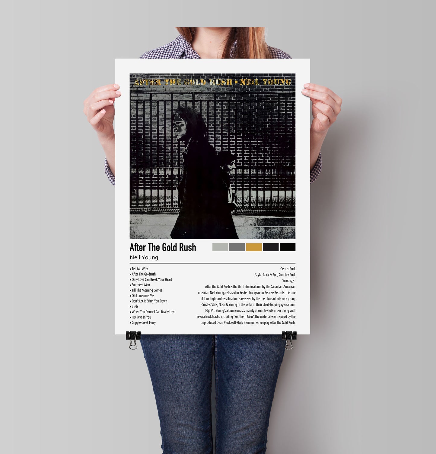 Neil Young | After The Gold Rush | Custom Album Cover Poster Print