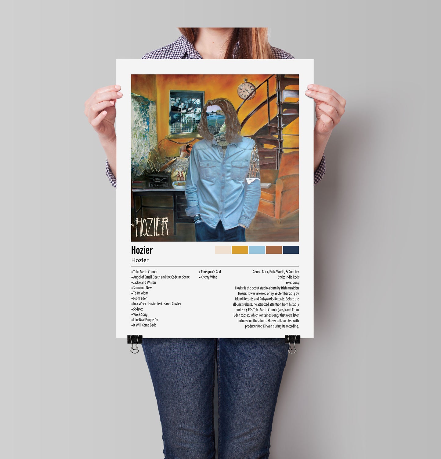 Hozier | Hozier | Custom Album Cover Poster Print