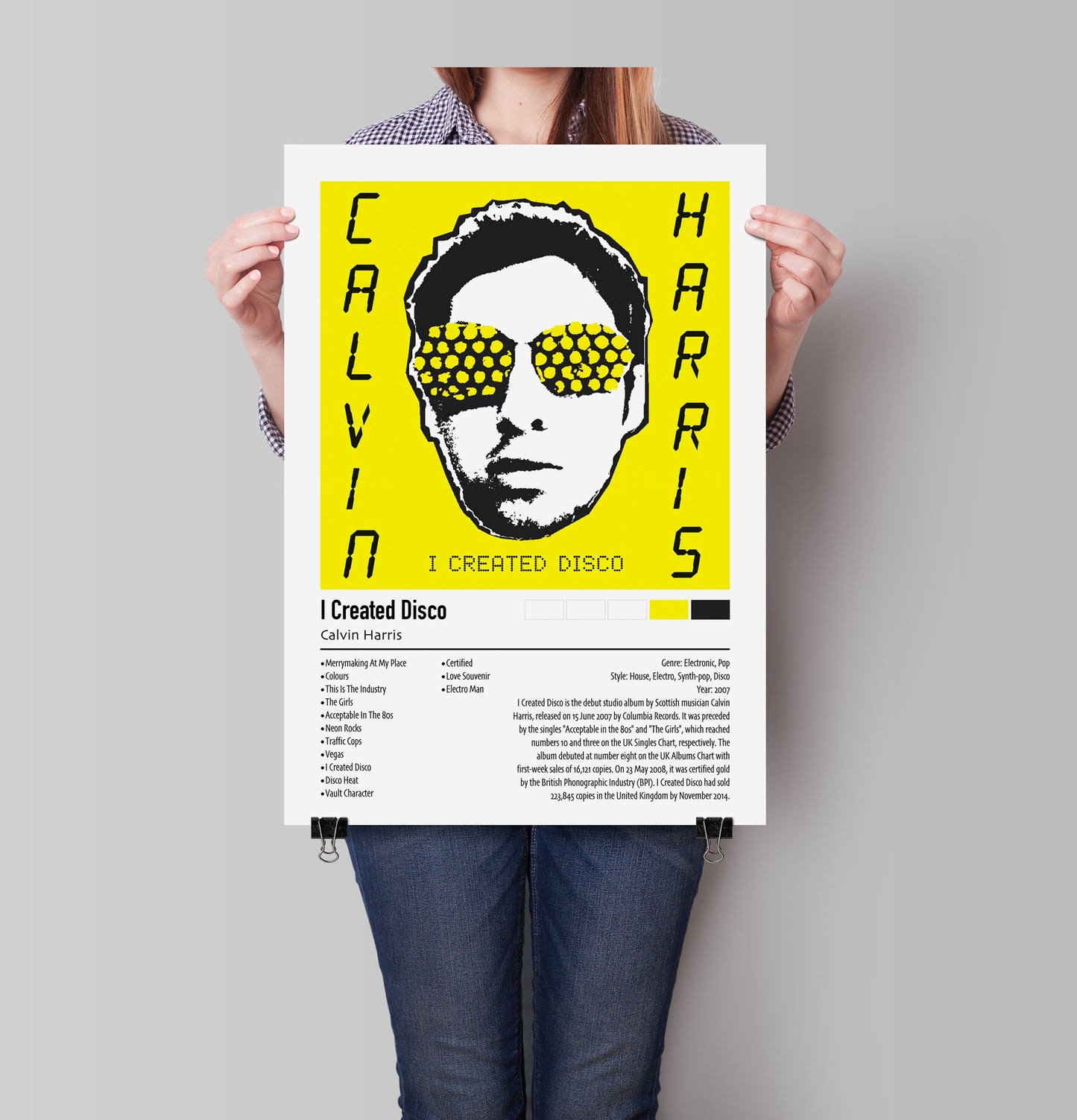 Calvin Harris | I Created Disco | Custom Album Cover Poster Print