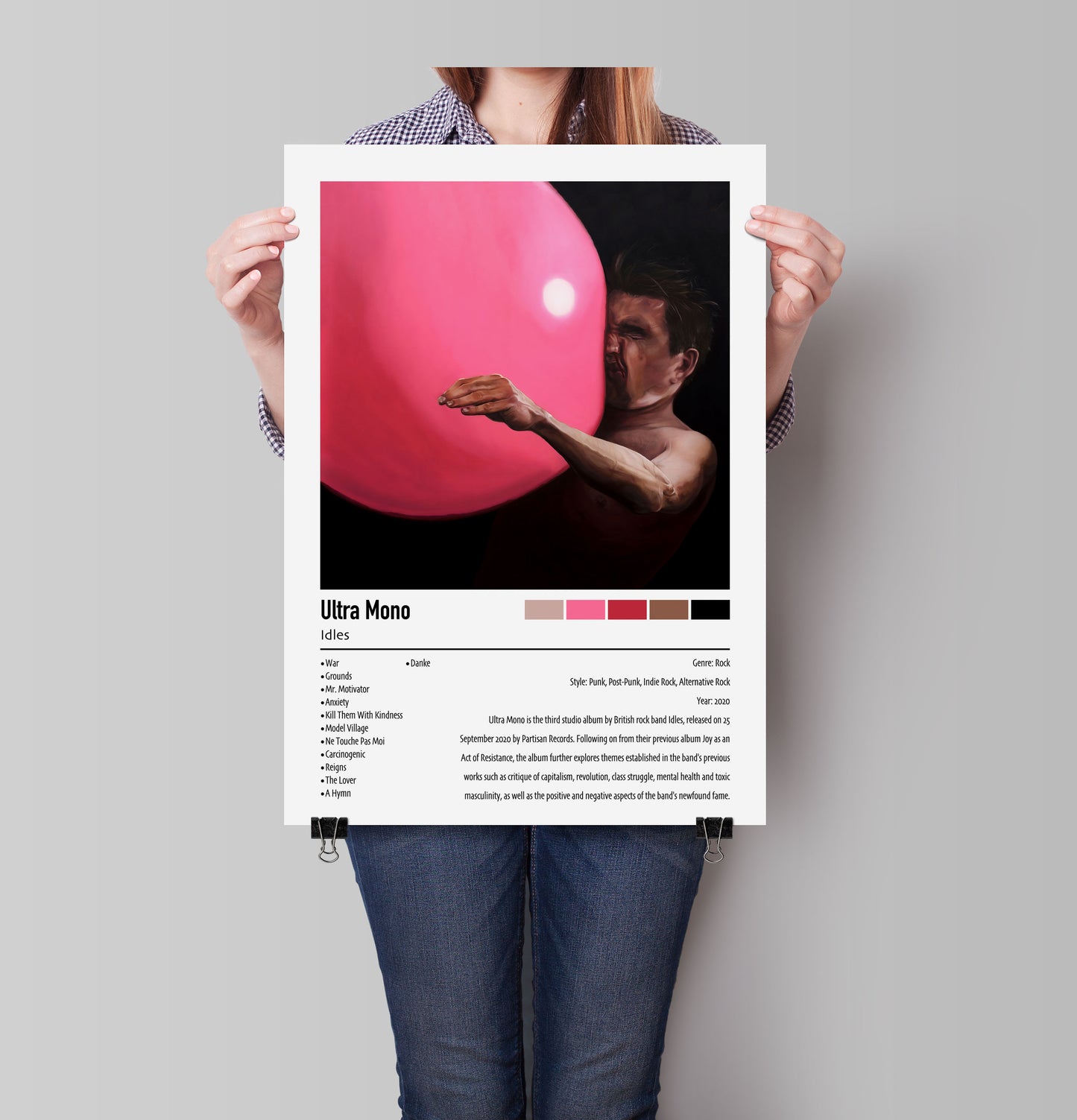 Idles | Ultra Mono | Custom Album Cover Poster Print