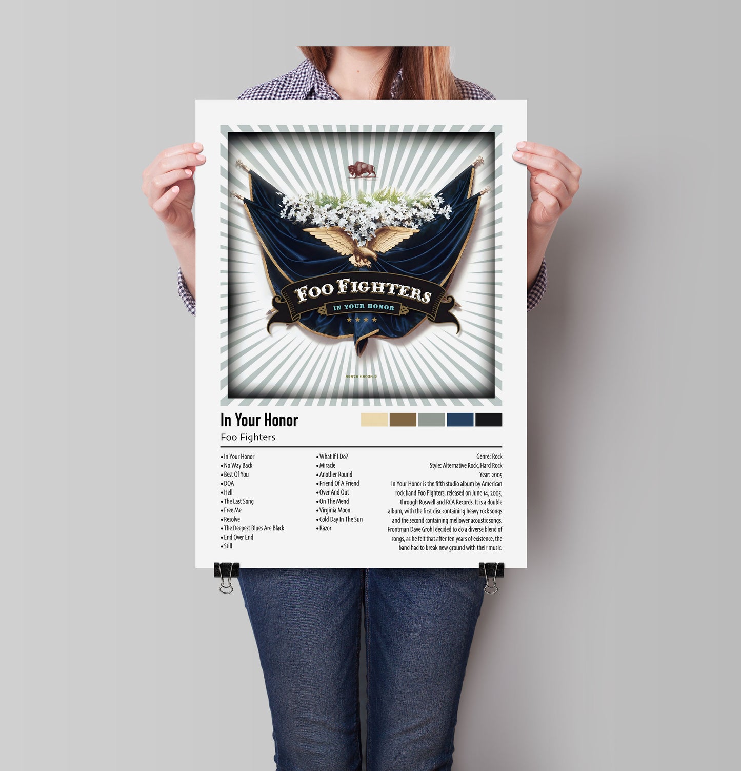 Foo Fighters | In Your Honor | Custom Album Cover Poster Print