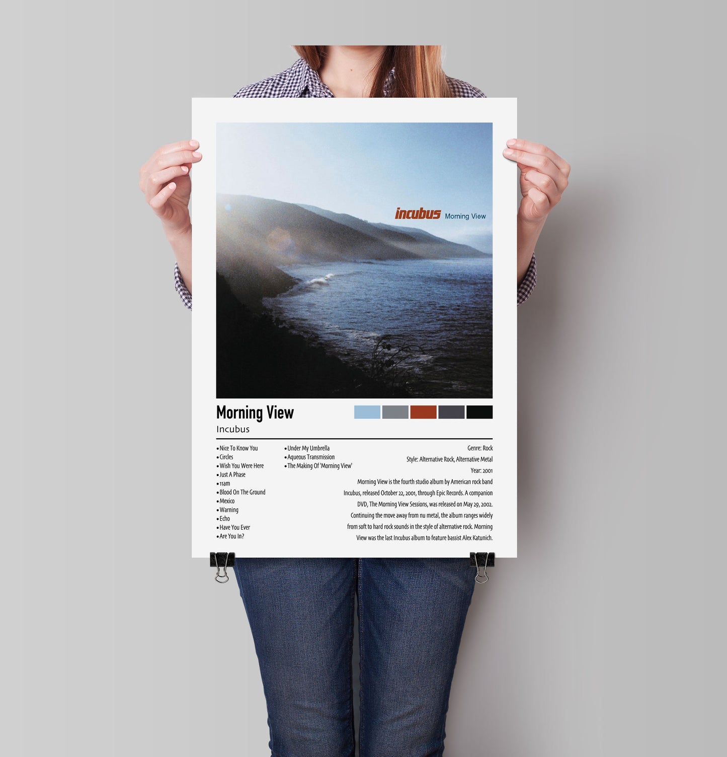 Incubus | Morning View | Custom Album Cover Poster Print