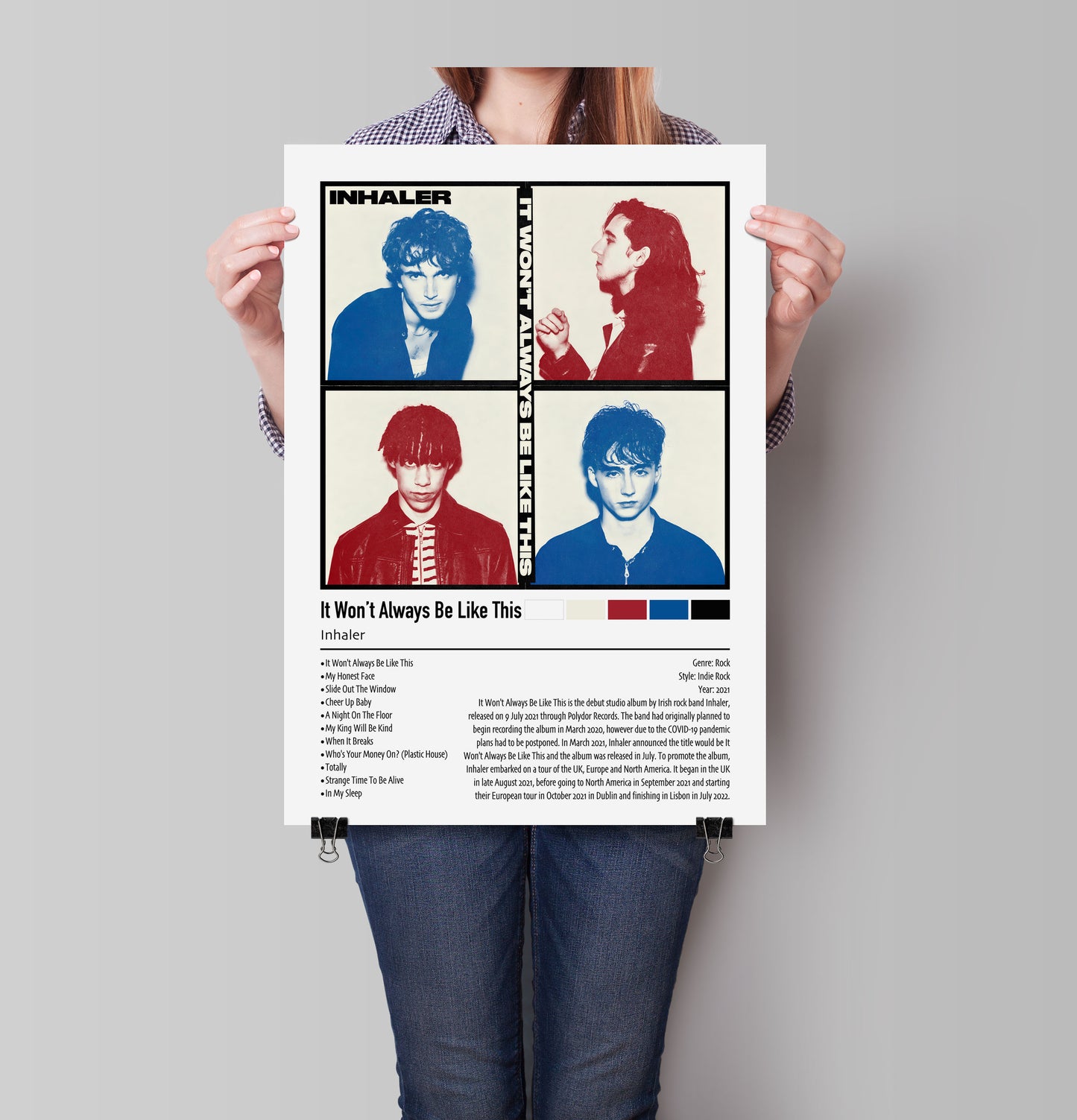 Inhaler | It Won't Always Be Like This | Custom Album Cover Poster Print