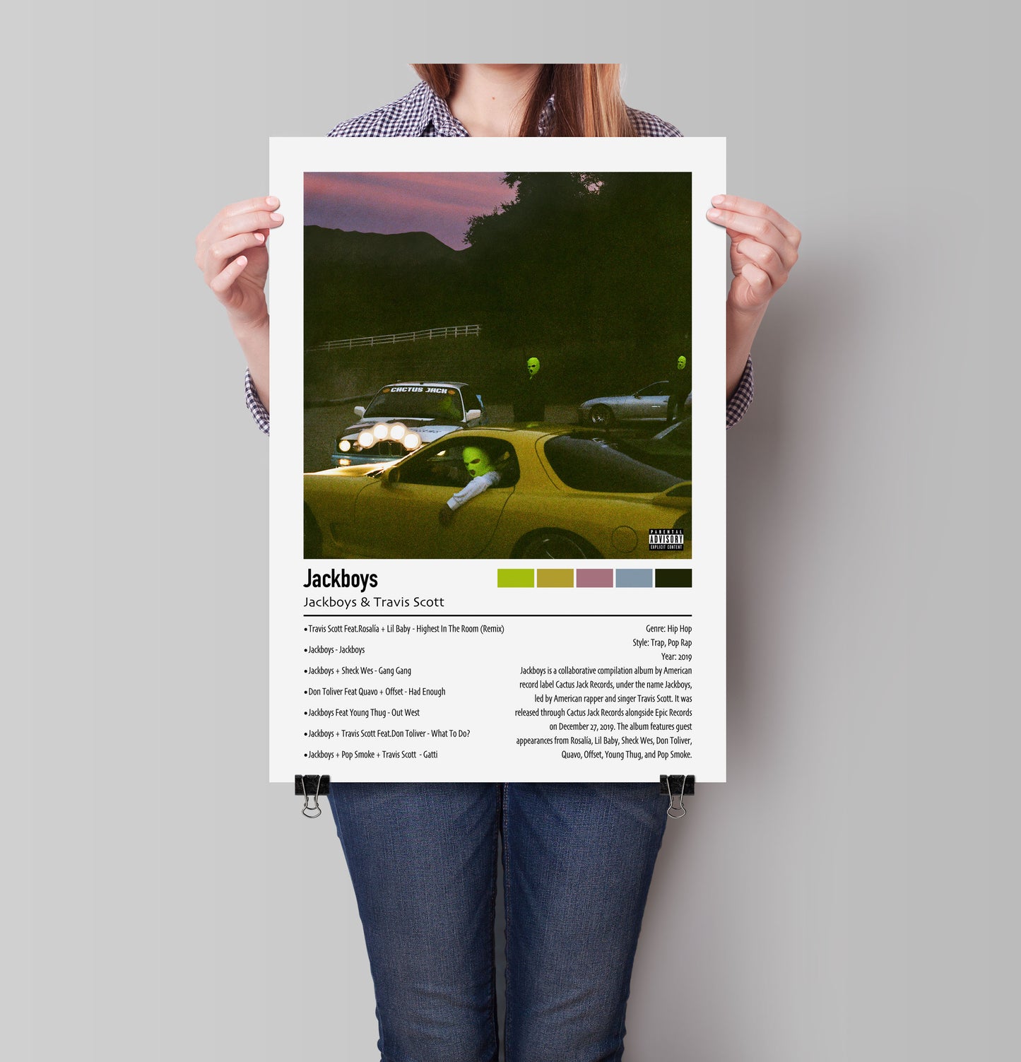 Jackboys & Travis Scott | Jackboys | Custom Album Cover Poster Print