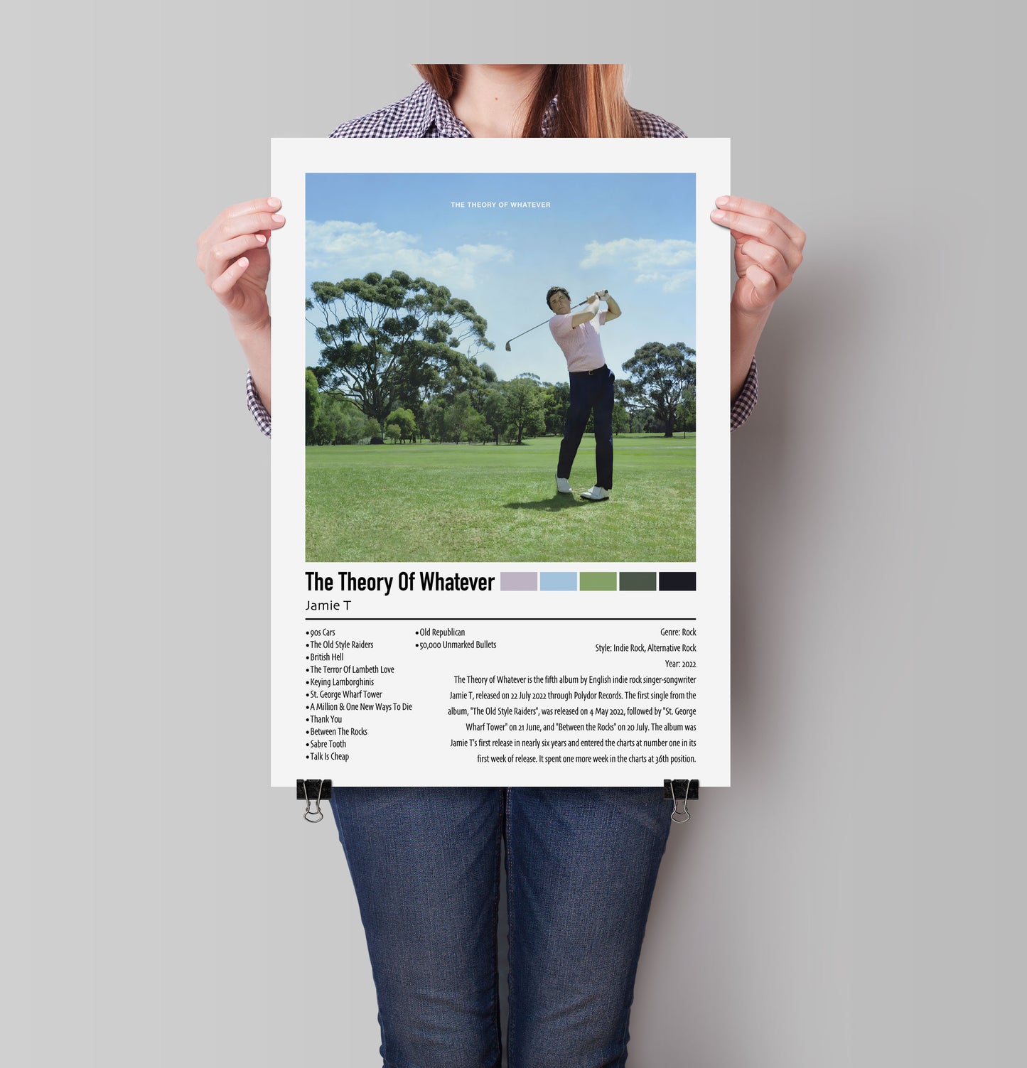 Jamie T | The Theory Of Whatever | Custom Album Cover Poster Print