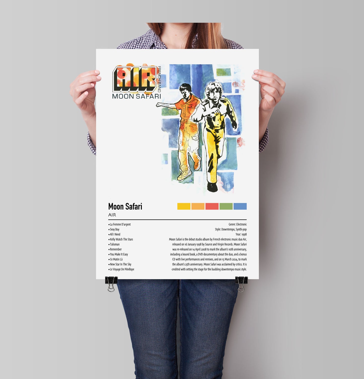 AIR | Moon Safari | Custom Album Cover Poster Print