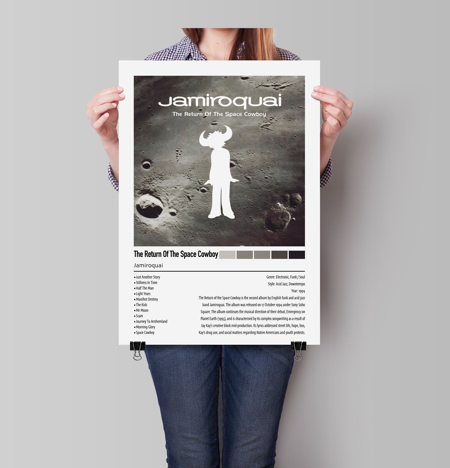Jamiroquai | The Return Of The Space Cowboy | Custom Album Cover Poster Print