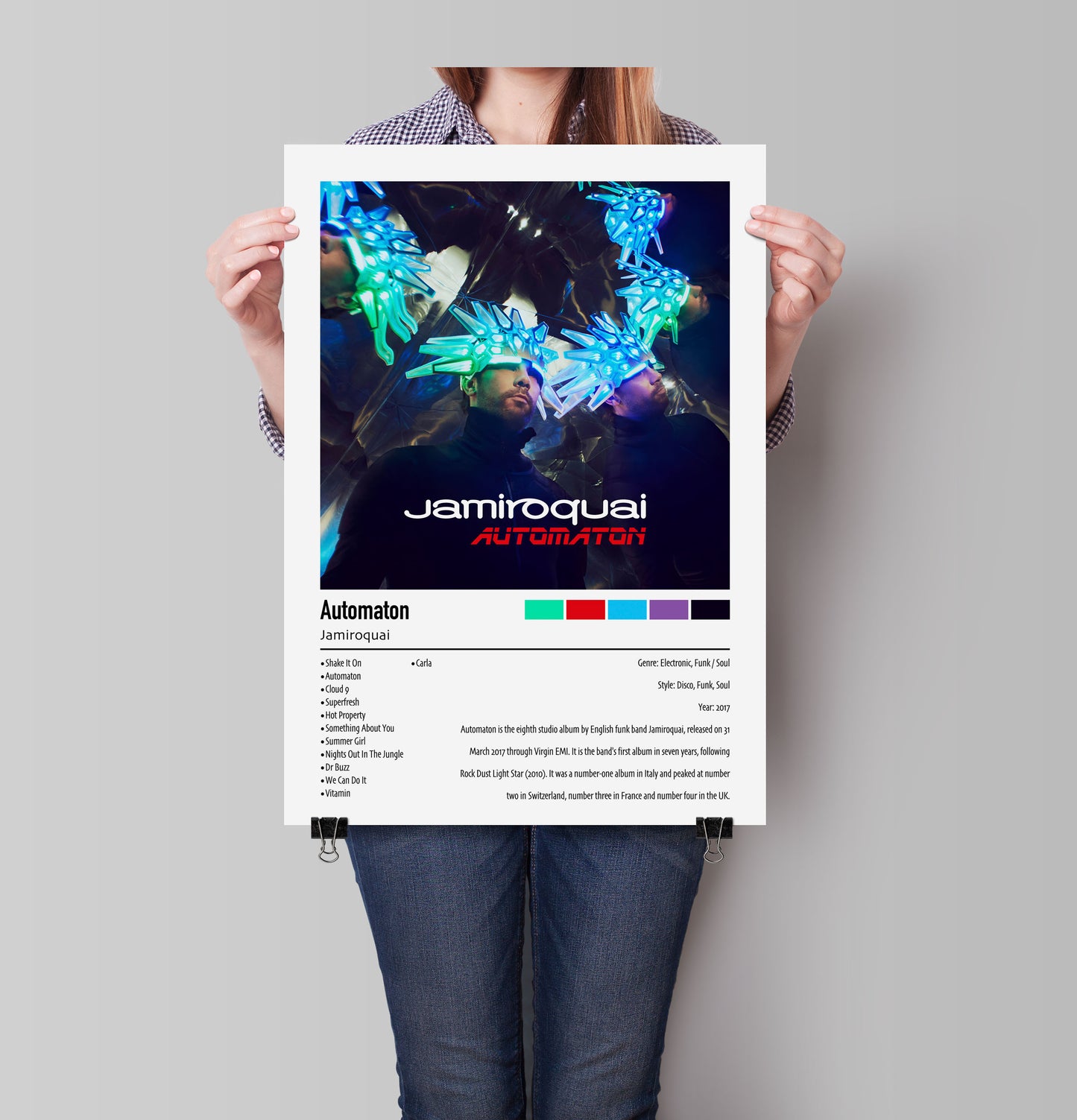 Jamiroquai | Automaton | Custom Album Cover Poster Print