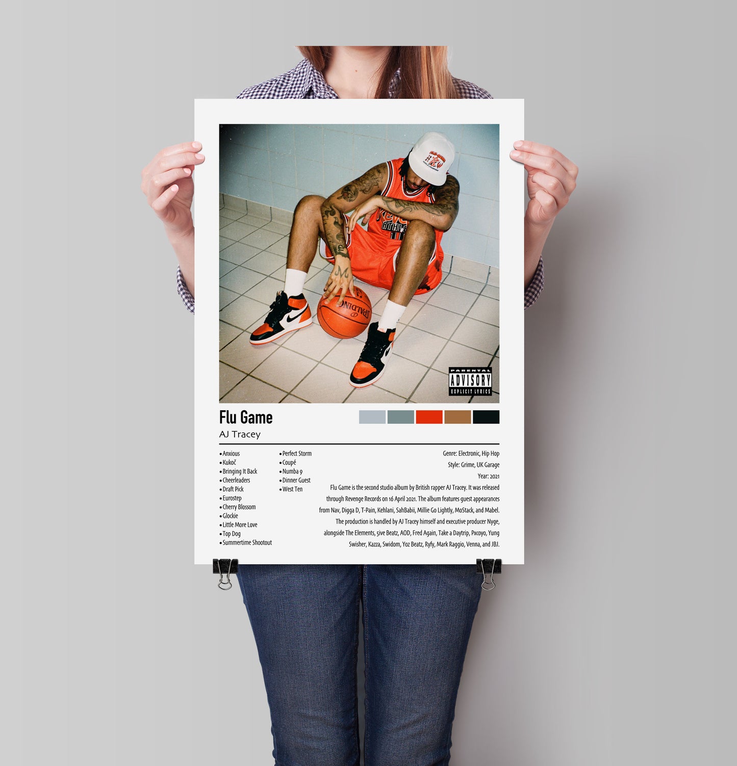 AJ Tracey | Flu Game | Custom Album Cover Poster Print