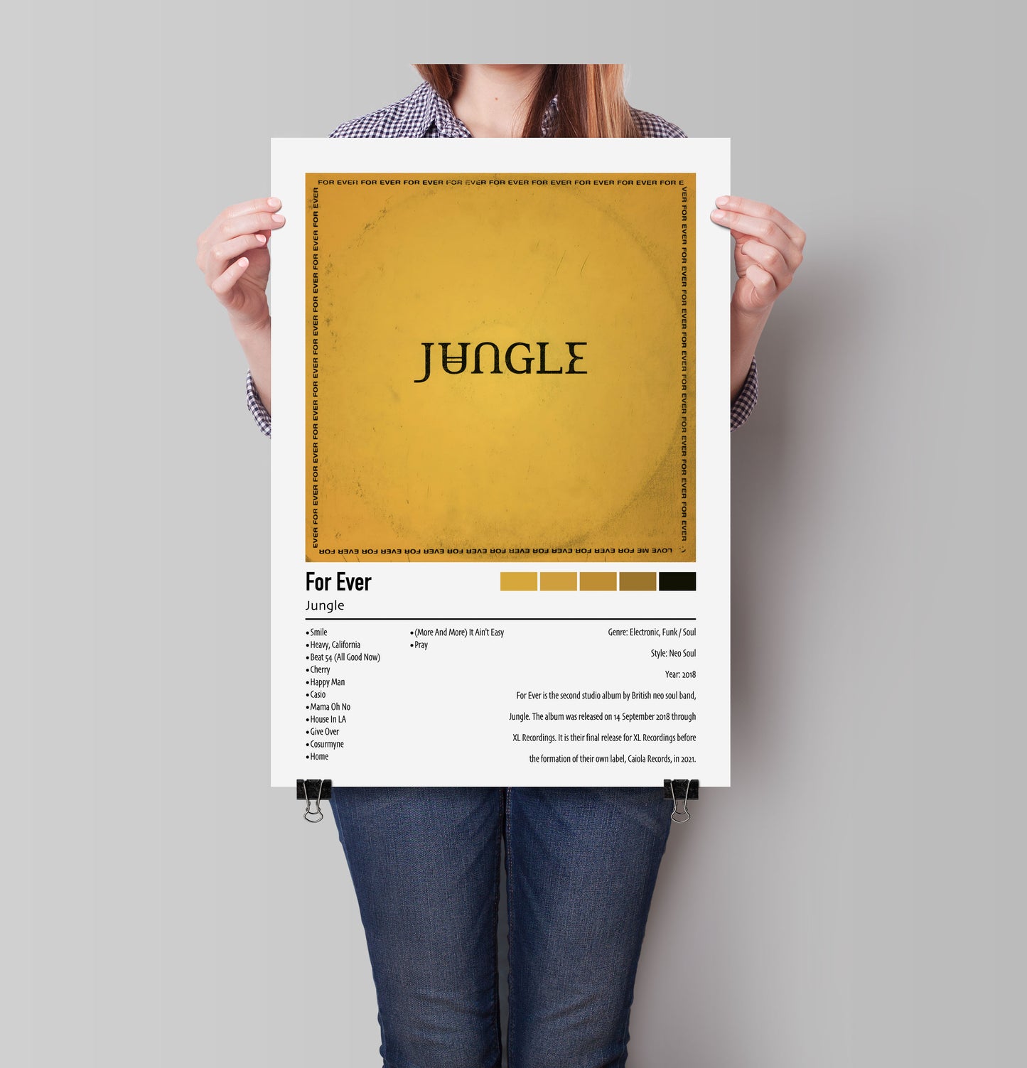 Jungle | For Ever | Custom Album Cover Poster Print