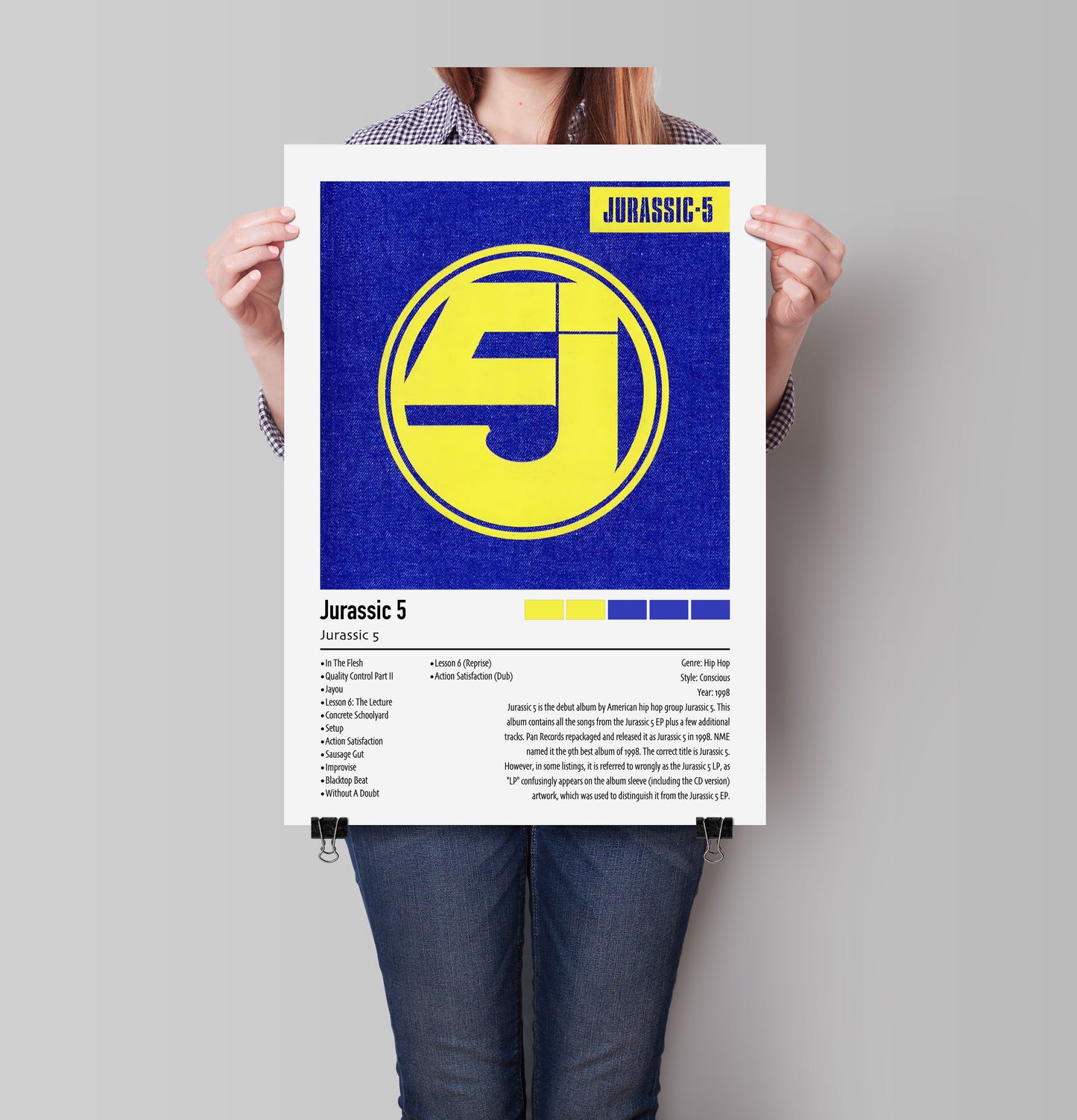 Jurassic 5 | Jurassic 5 | Custom Album Cover Poster Print
