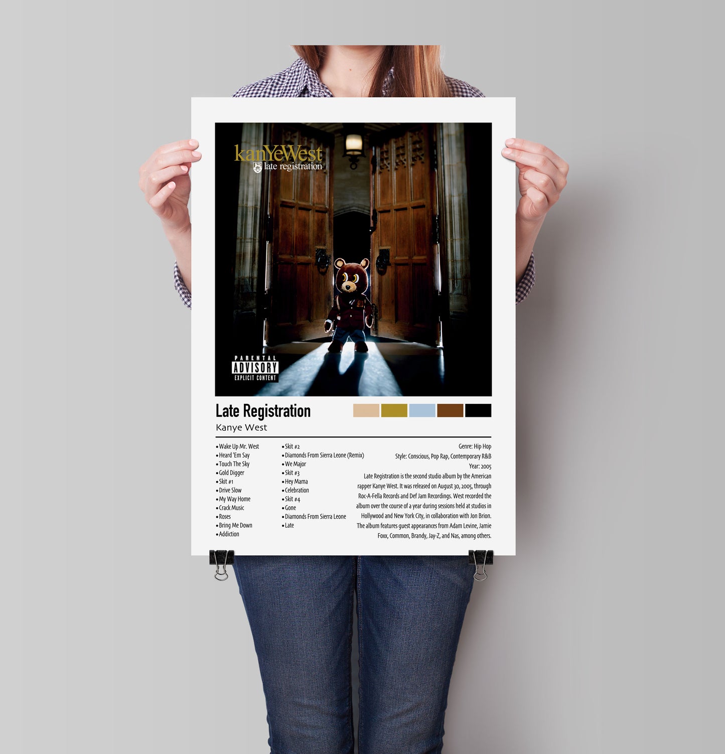 Kanye West | Late Registration | Custom Album Cover Poster Print