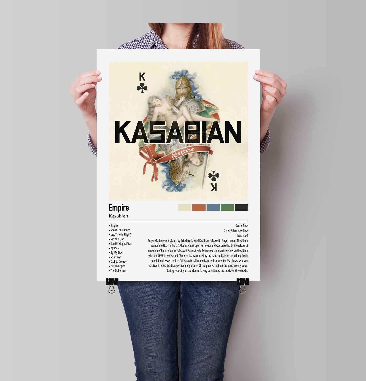 Kasabian | Empire | Custom Album Cover Poster Print
