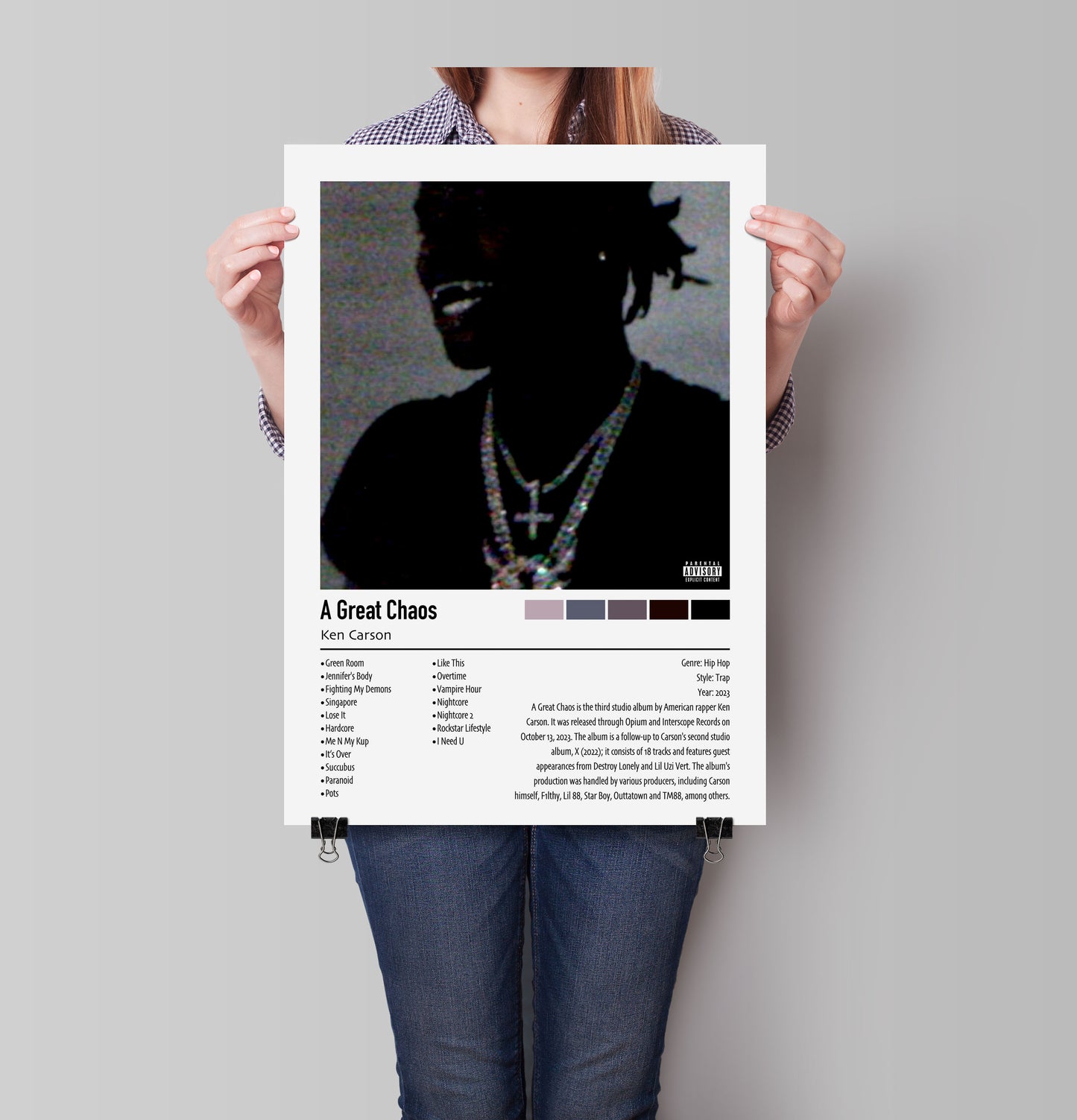 Ken Carson | A Great Chaos | Custom Album Cover Poster Print