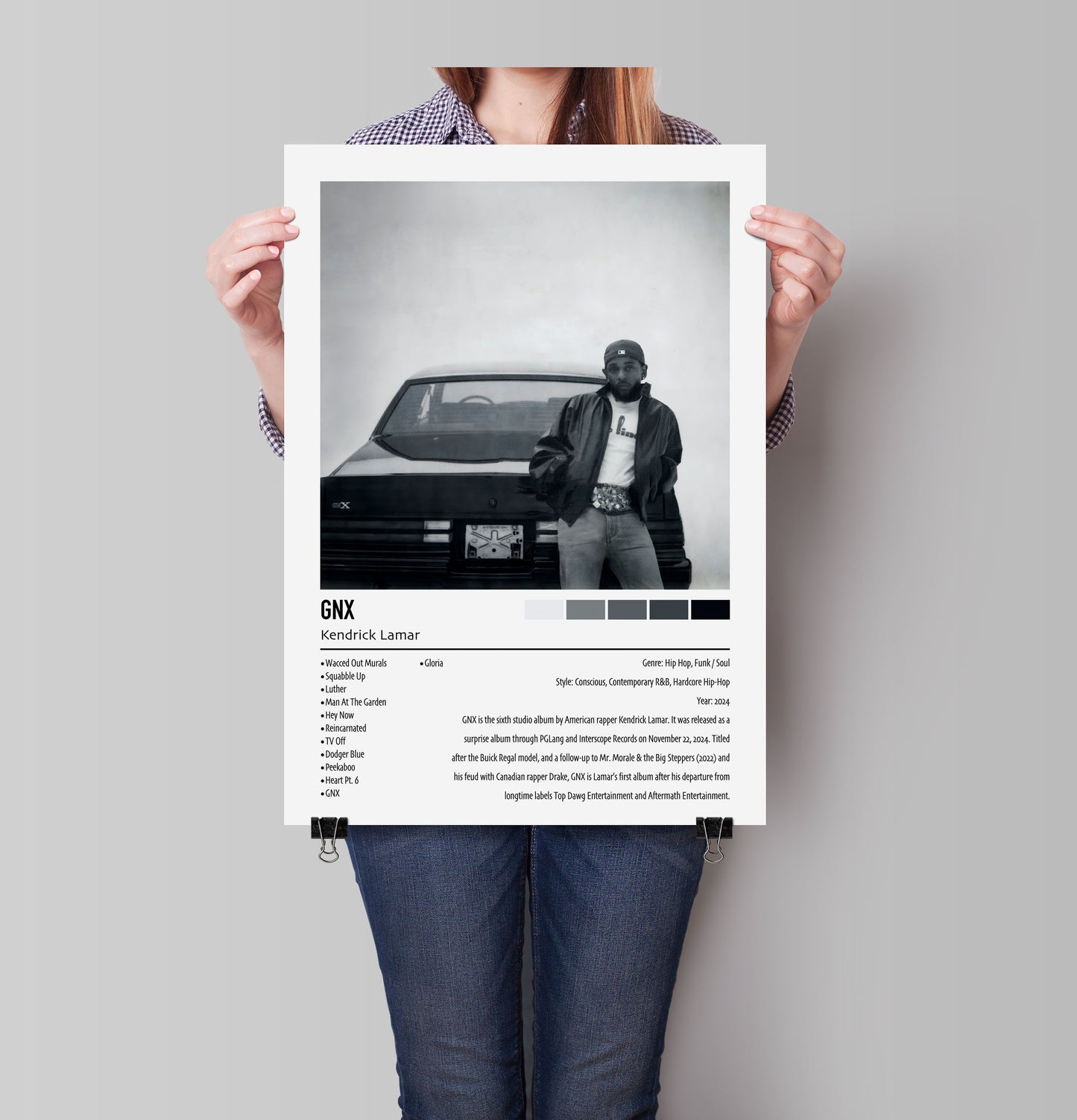 Kendrick Lamar | GNX | Custom Album Cover Poster Print