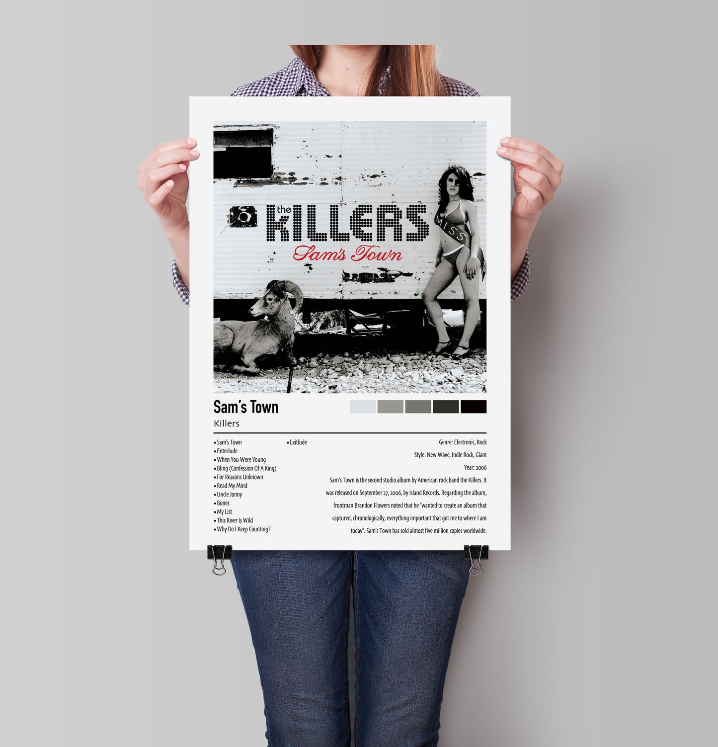 Killers | Sam's Town | Custom Album Cover Poster Print