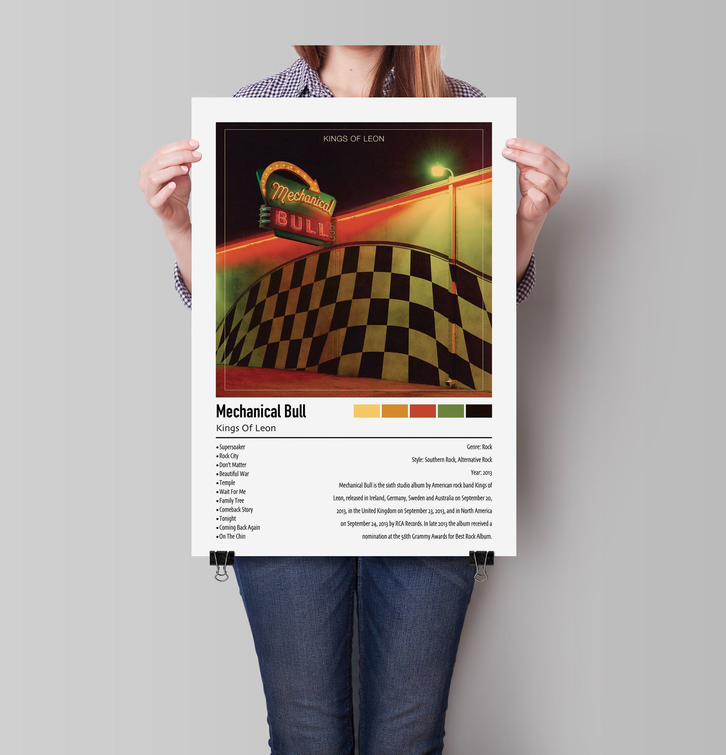 Kings Of Leon | Mechanical Bull | Custom Album Cover Poster Print