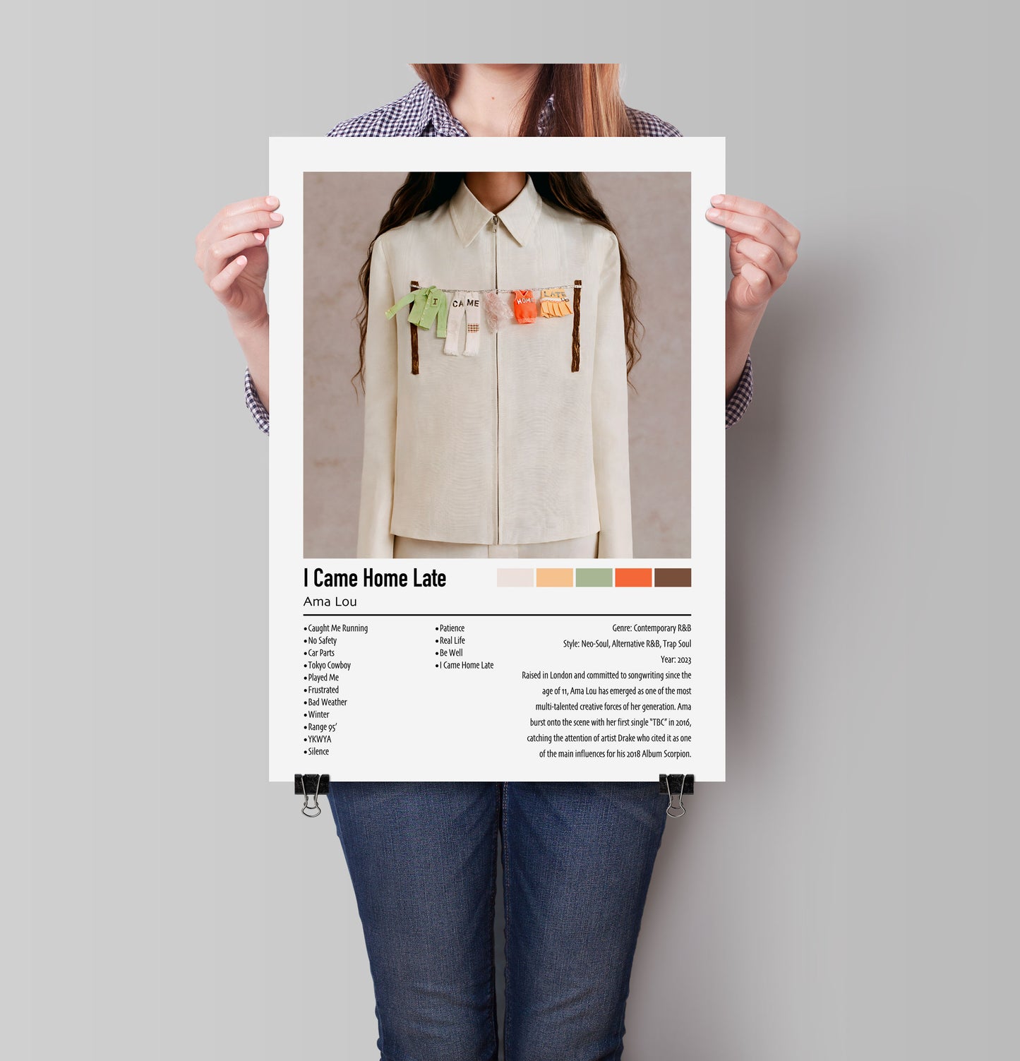 Ama Lou | I Came Home Late | Custom Album Cover Poster Print