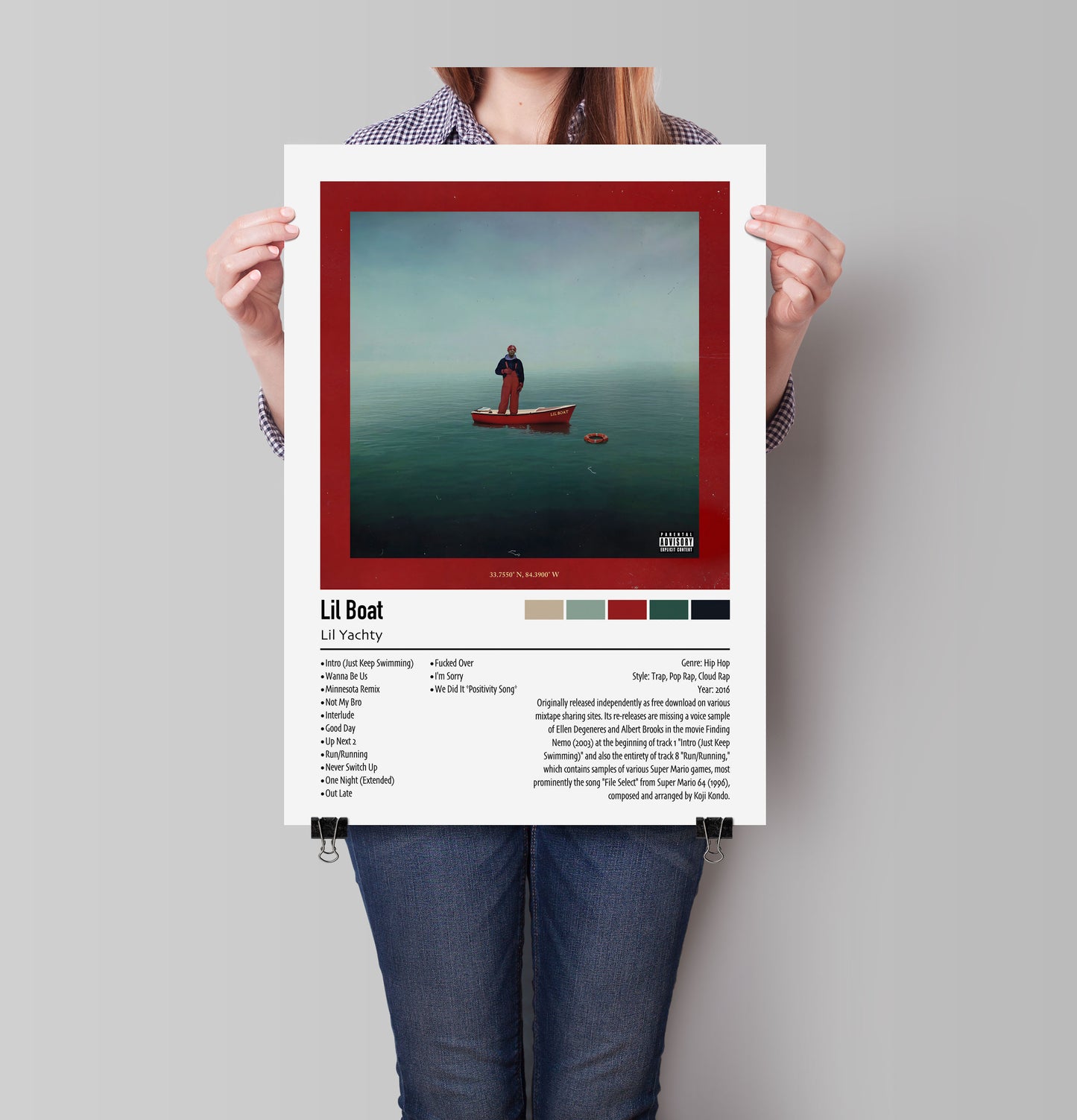 Lil Yachty | Lil Boat | Custom Album Cover Poster Print