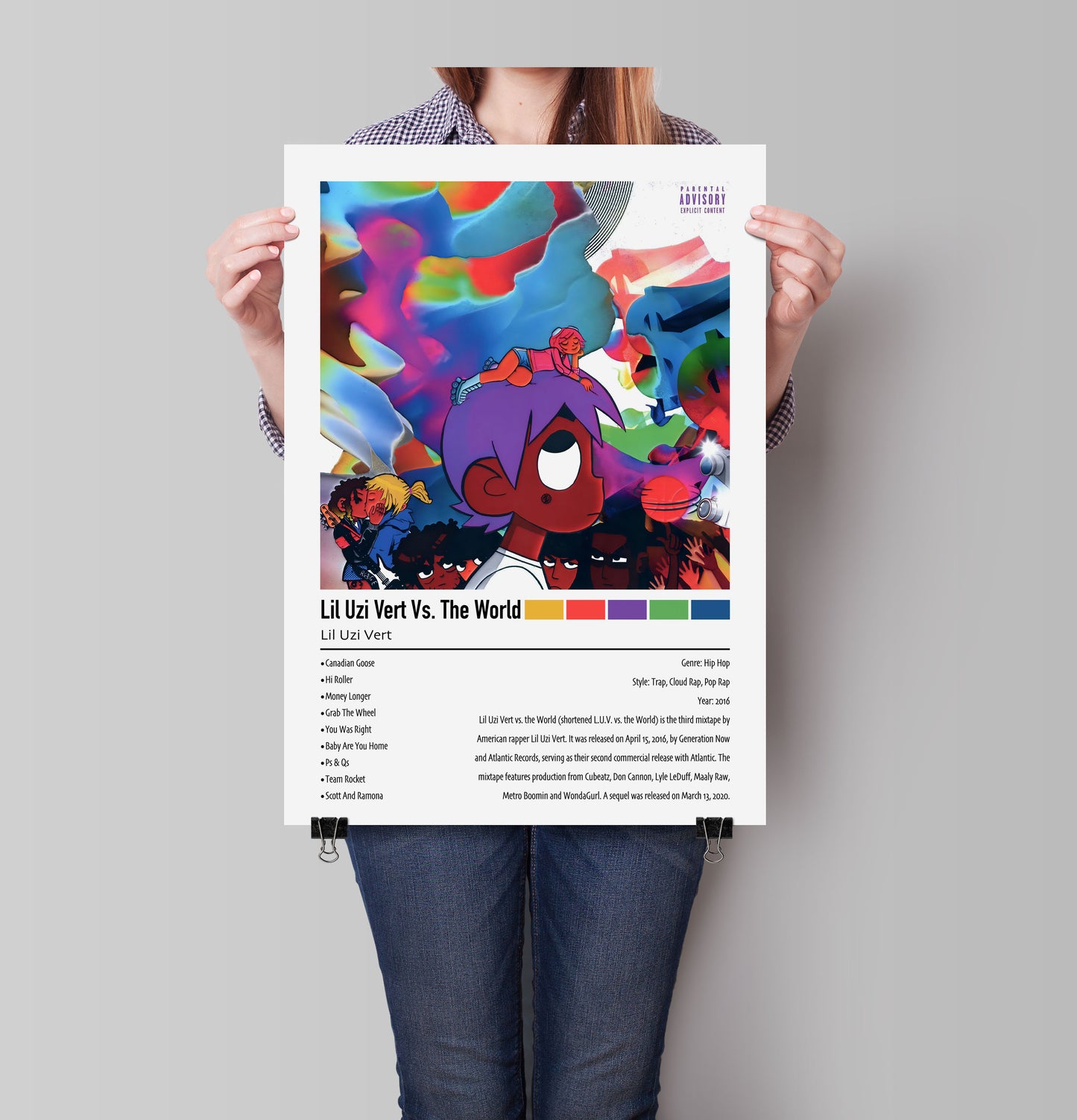 Lil Uzi Vert | Lil Uzi Vert Vs. The World | Custom Album Cover Poster Print