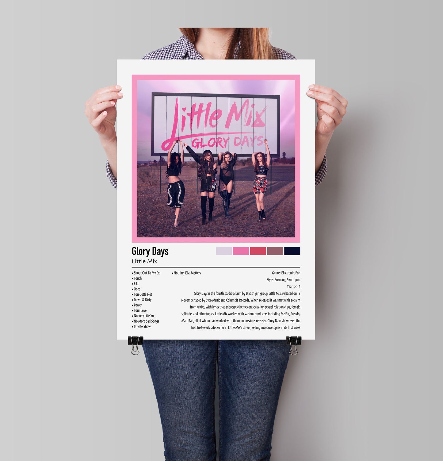Little Mix | Glory Days | Custom Album Cover Poster Print