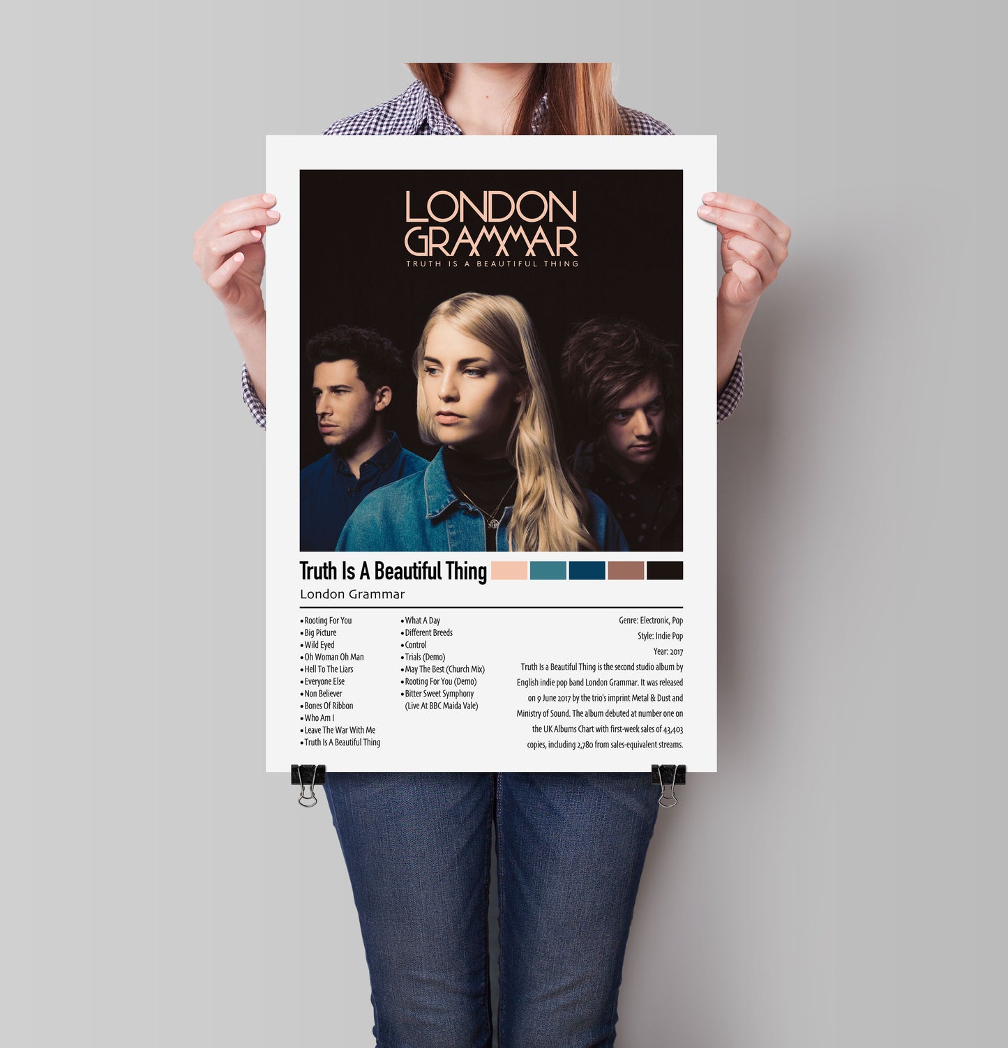 London Grammar | Truth Is A Beautiful Thing | Custom Album Cover Poster Print