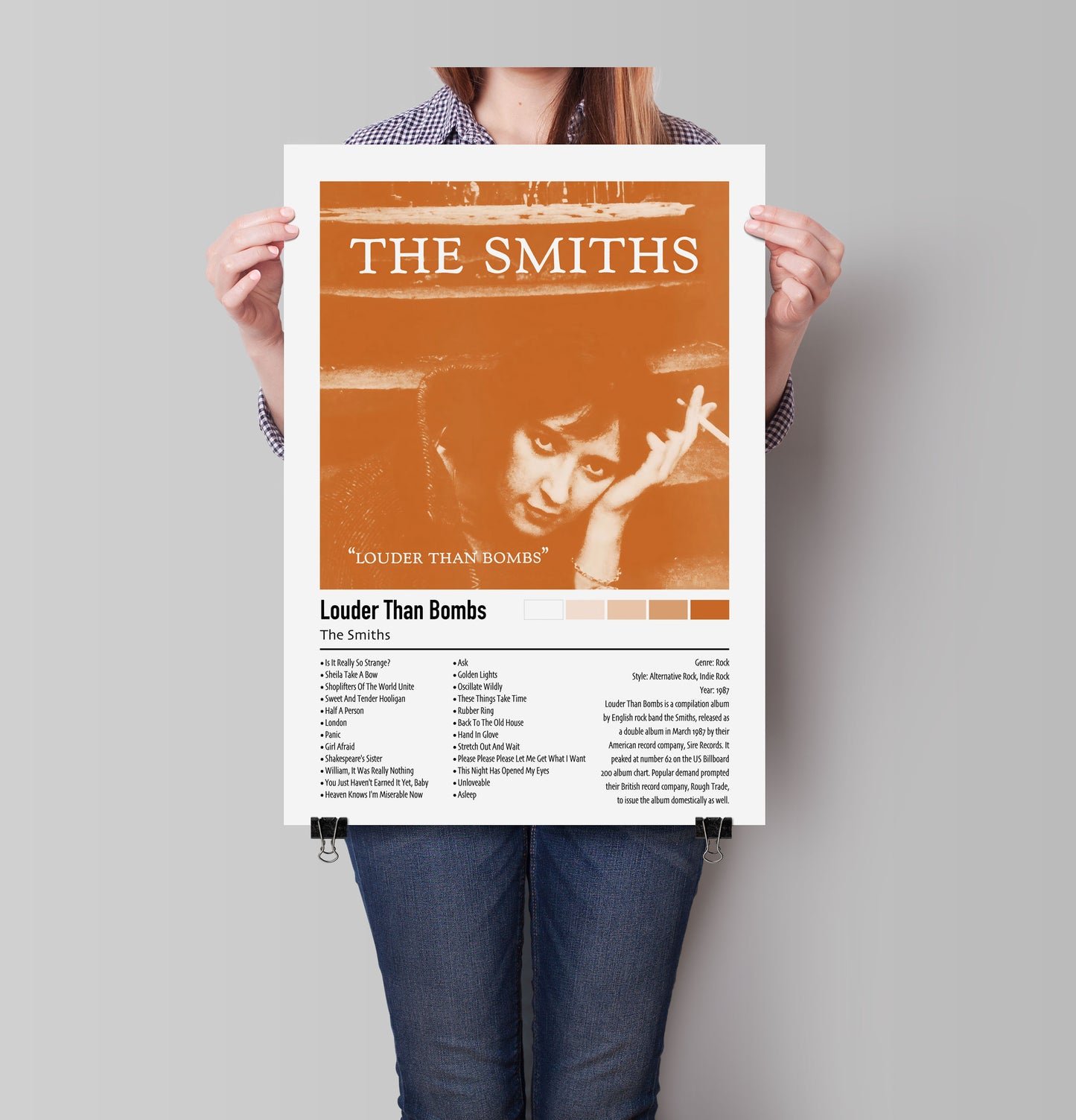 The Smiths | Louder Than Bombs | Custom Album Cover Poster Print