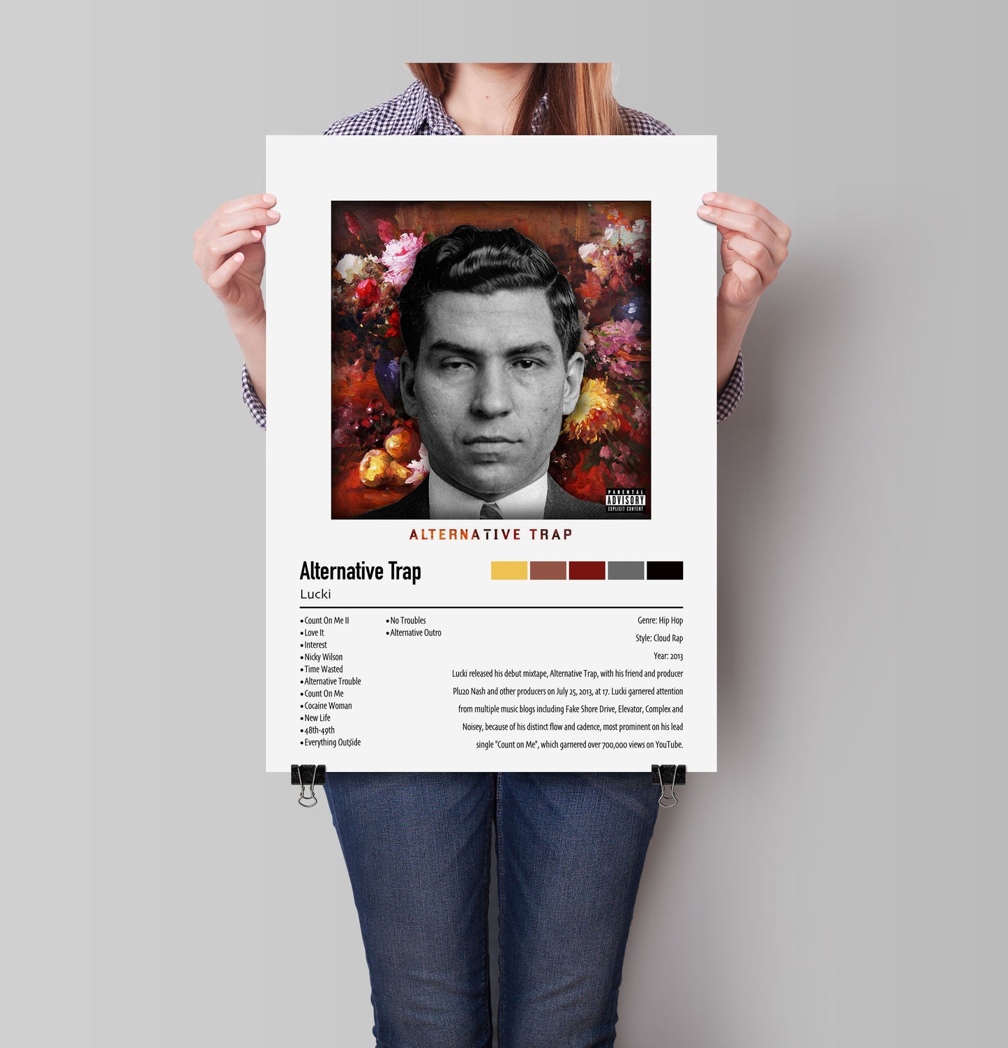 Lucki | Alternative Trap | Custom Album Cover Poster Print