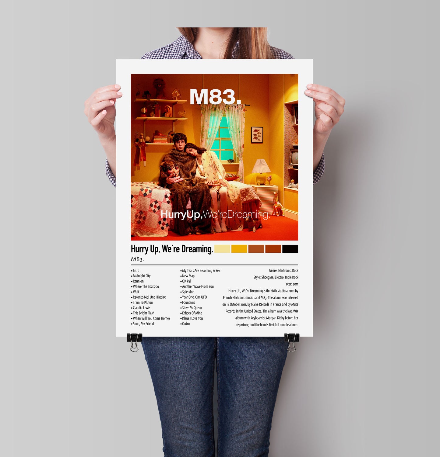M83. | Hurry Up. We're Dreaming. | Custom Album Cover Poster Print