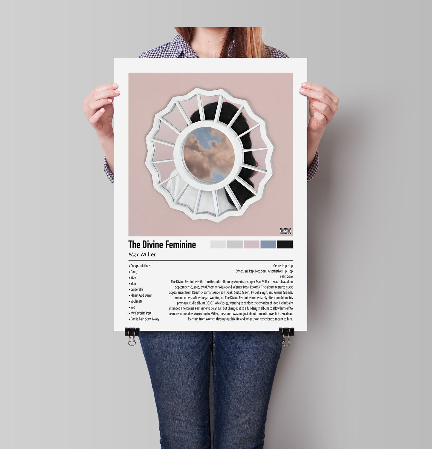 Mac Miller | The Divine Feminine | Custom Album Cover Poster Print